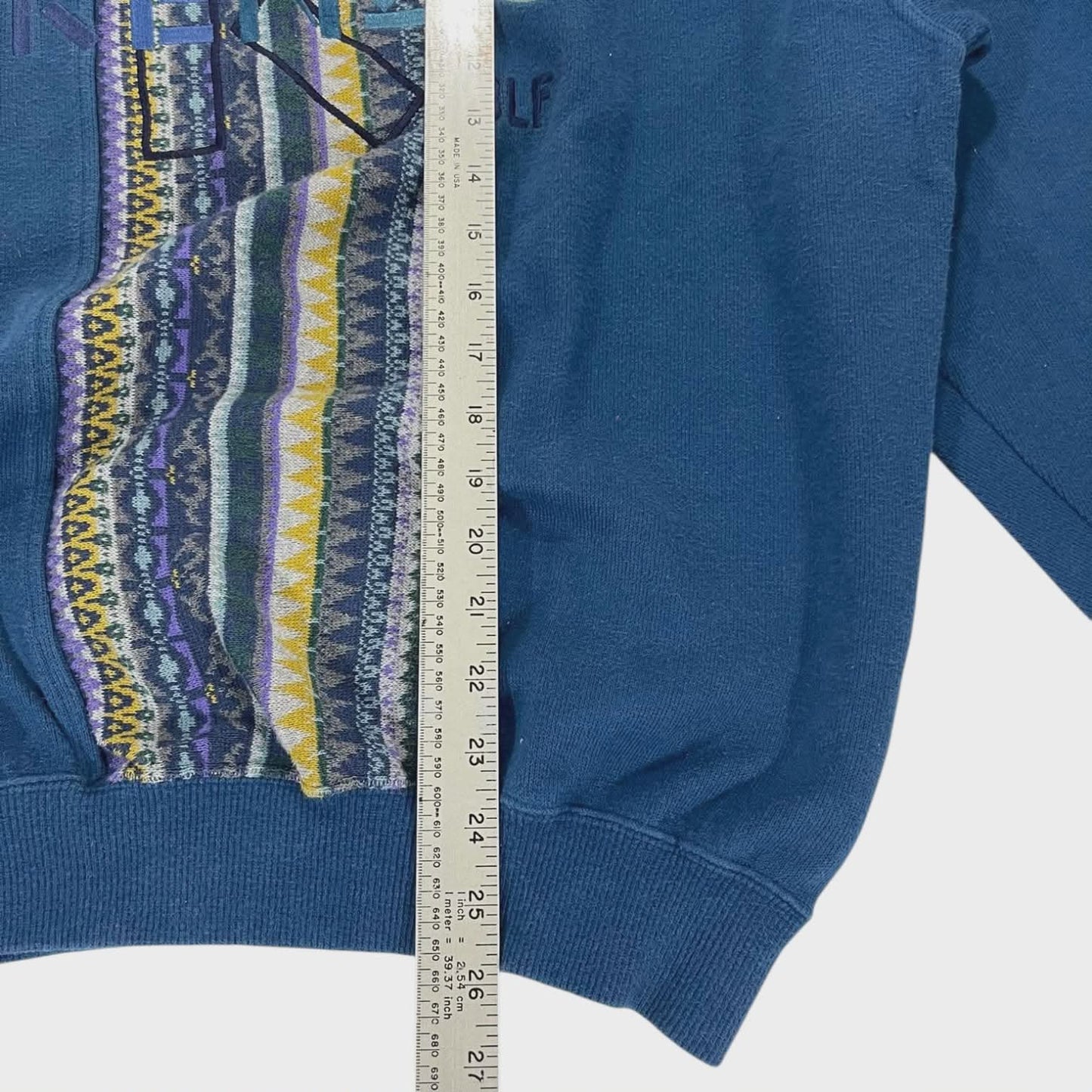 VINTAGE KENZO BLUE GOLF SWEATSHIRT (M)