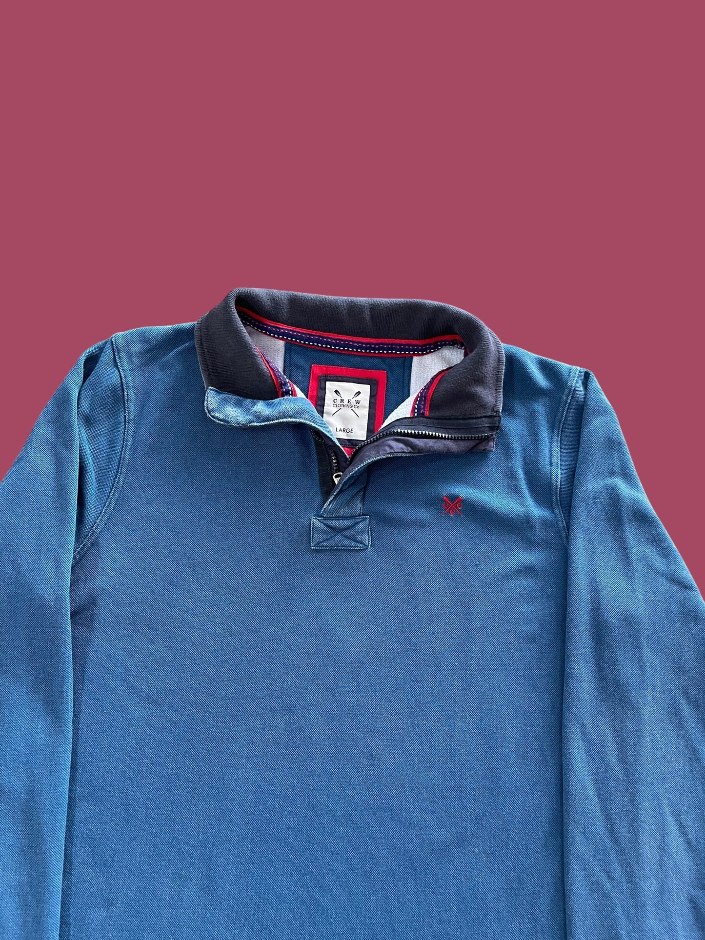 VINTAGE CREW CLOTHING QUARTER ZIP (LARGE)