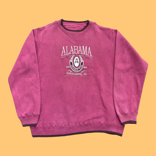 VINTAGE ALABAMA EMBROIDERED CREWNECK (L)