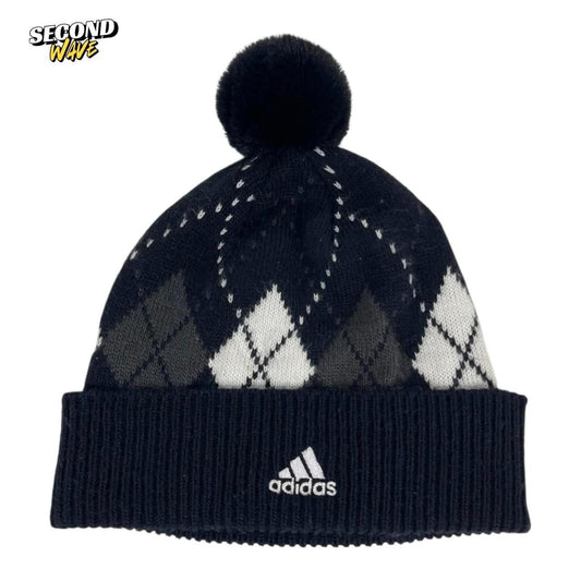 ADIDAS SAMPLE BLACK ARGYLE KNIT BEANIE (OSFA)