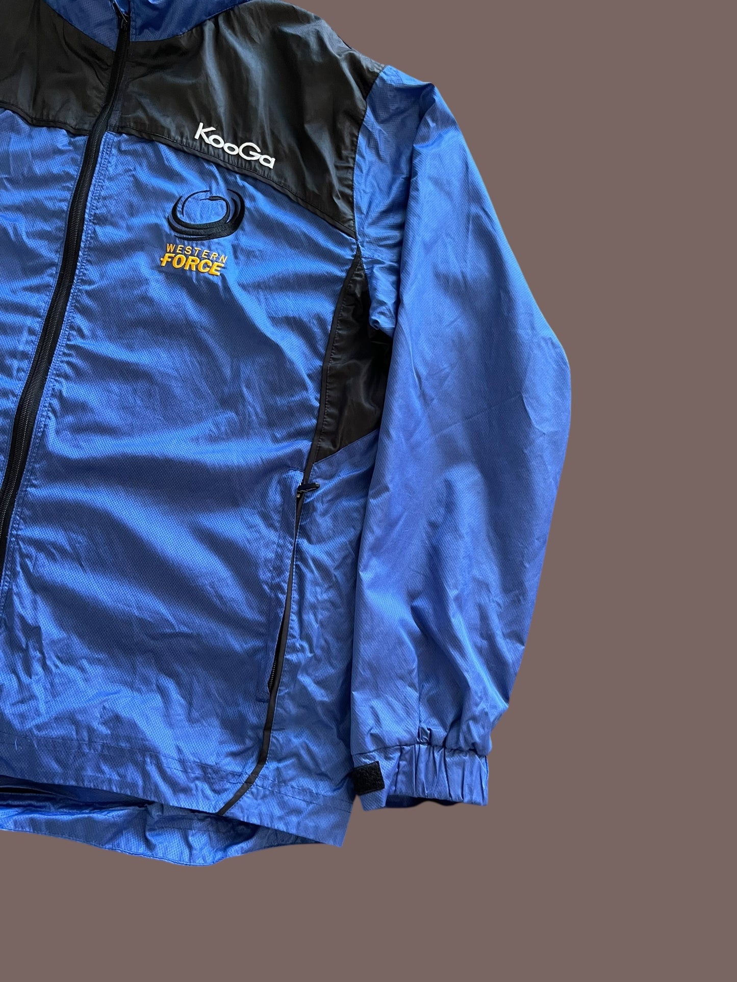 VINTAGE WESTERN FORCE RUGBY UNION JACKET KOOGA (L TO XL)