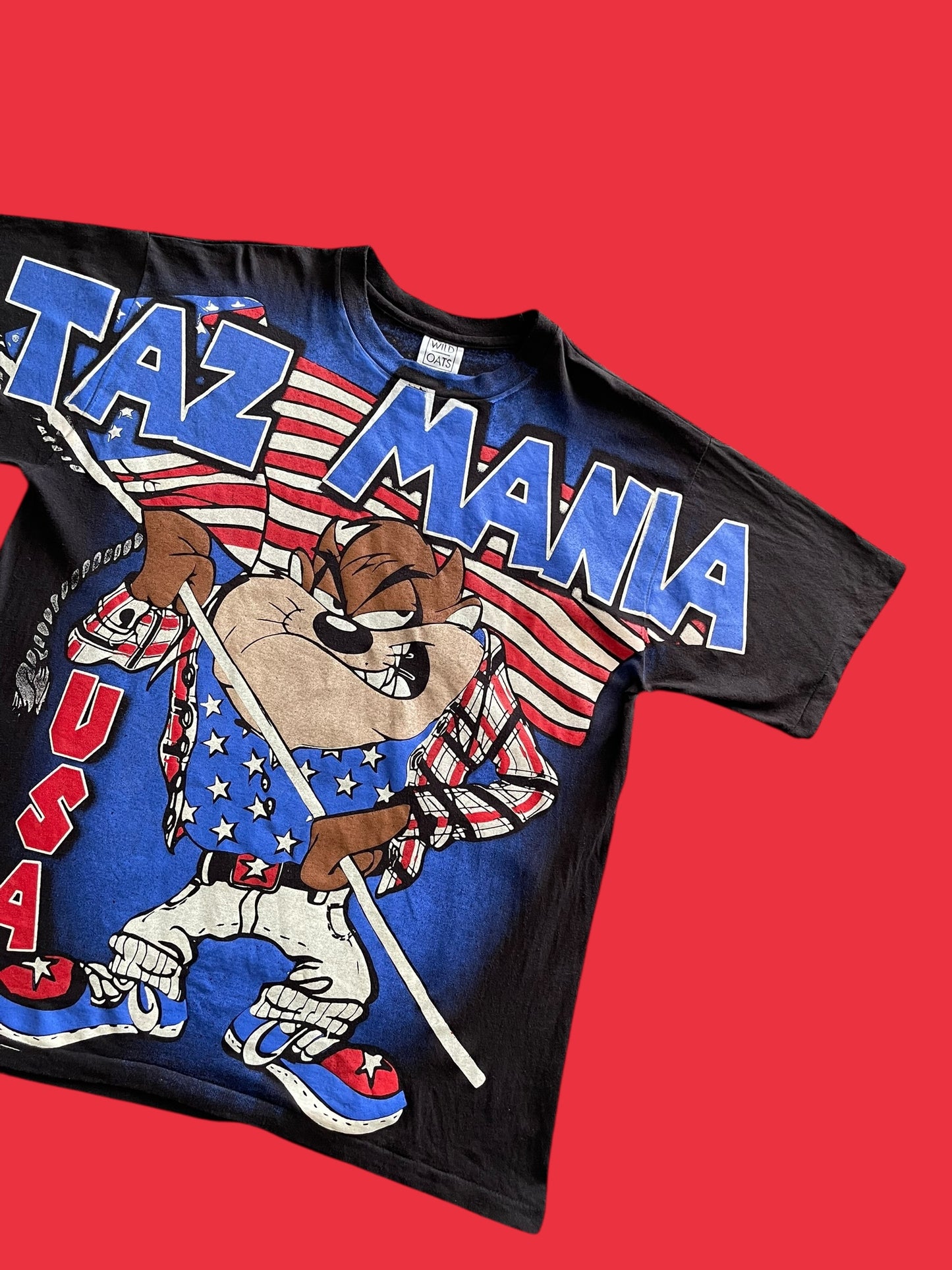 VINTAGE TAZ USA SINGLE STITCHED AOP SHIRT (XL)