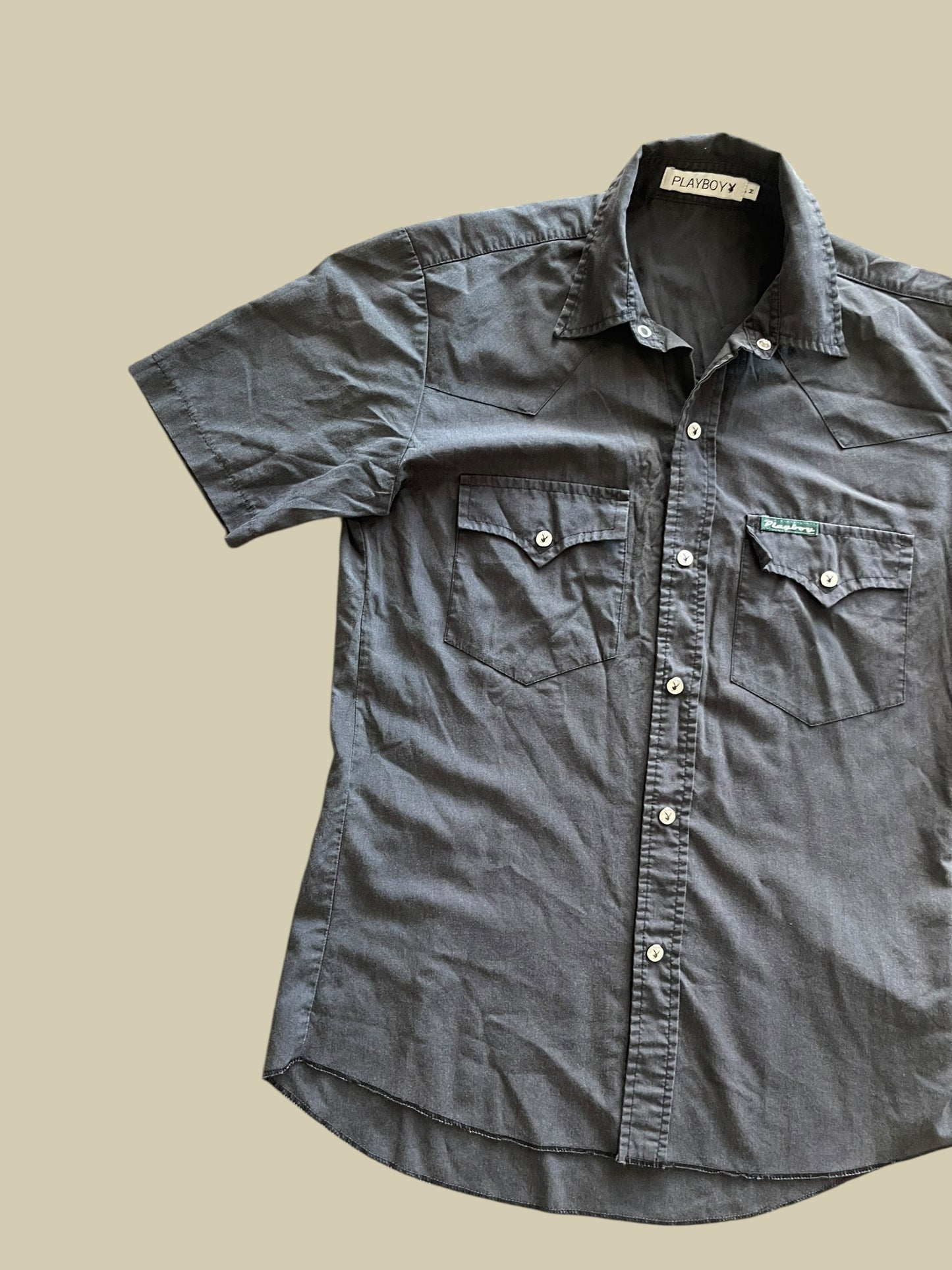 VINTAGE PLAYBOY BUTTON UP SHIRT (M)