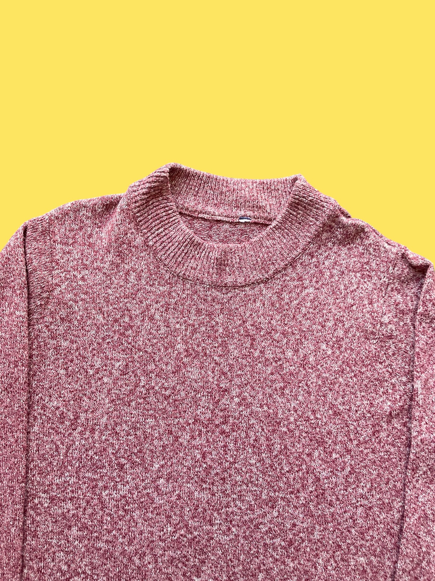 Y2K POLYESTER SWEATER ( L)