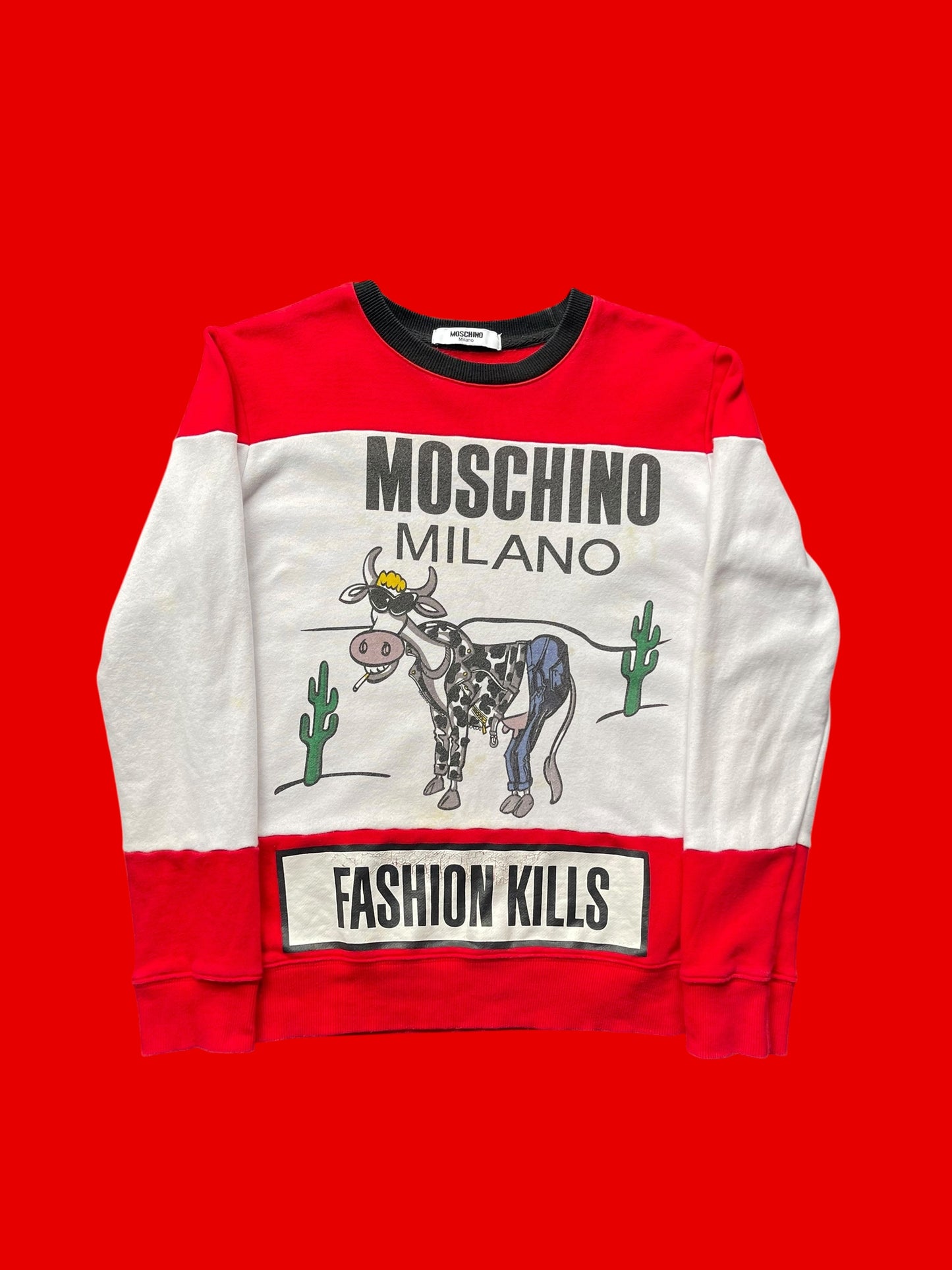 VINTAGE MOSCHINO CREWNECK (S/M)