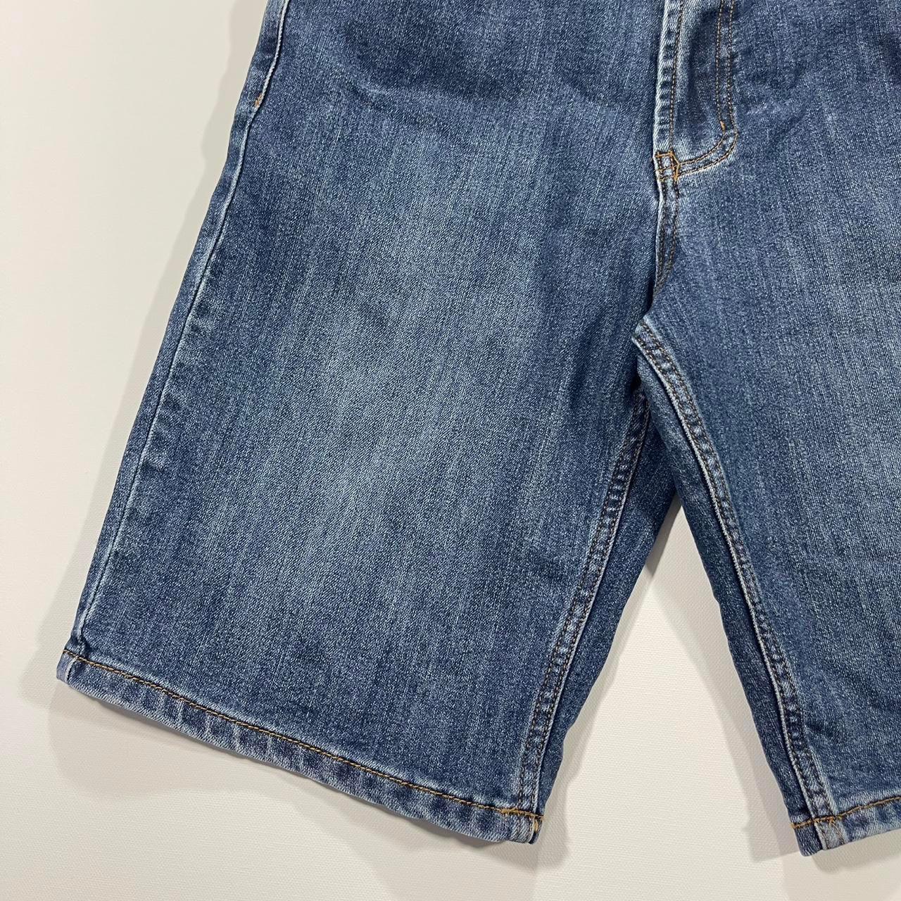 Y2K CHISEL BLUE DENIM JORTS (32)