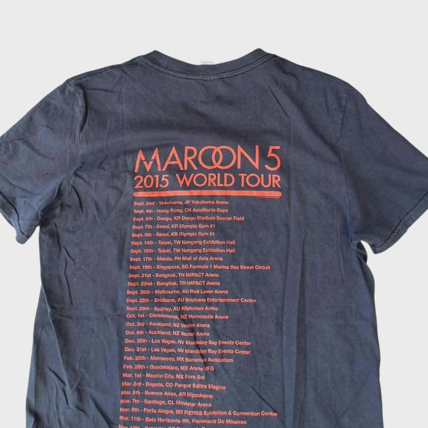 MAROON 5 BLACK BAND TEE (M)
