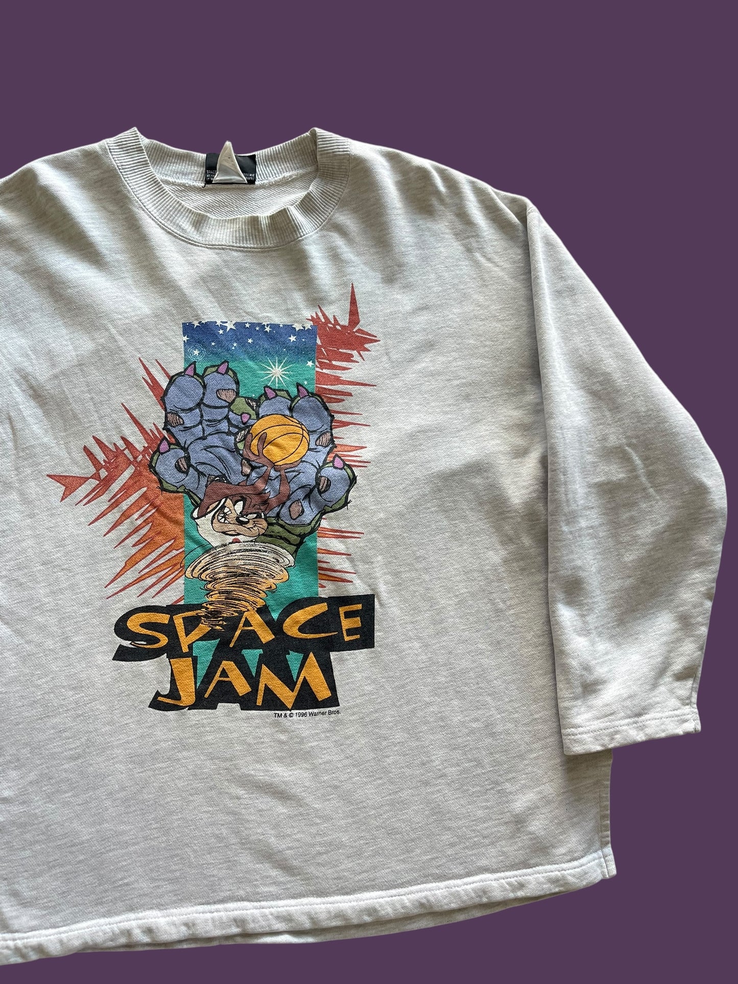 VINTAGE 1996 SPACE JAM CREWNECK (M TO LARGE)