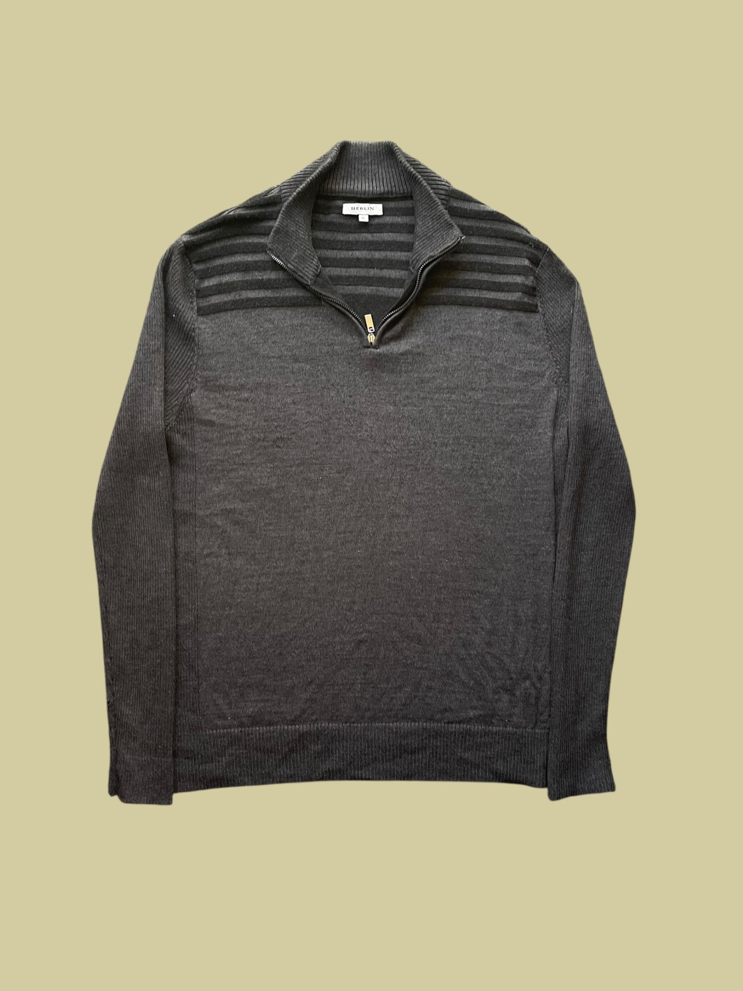 BERLIN 50% WOOL 50% ACRYLIC QUARTERZIP (L)