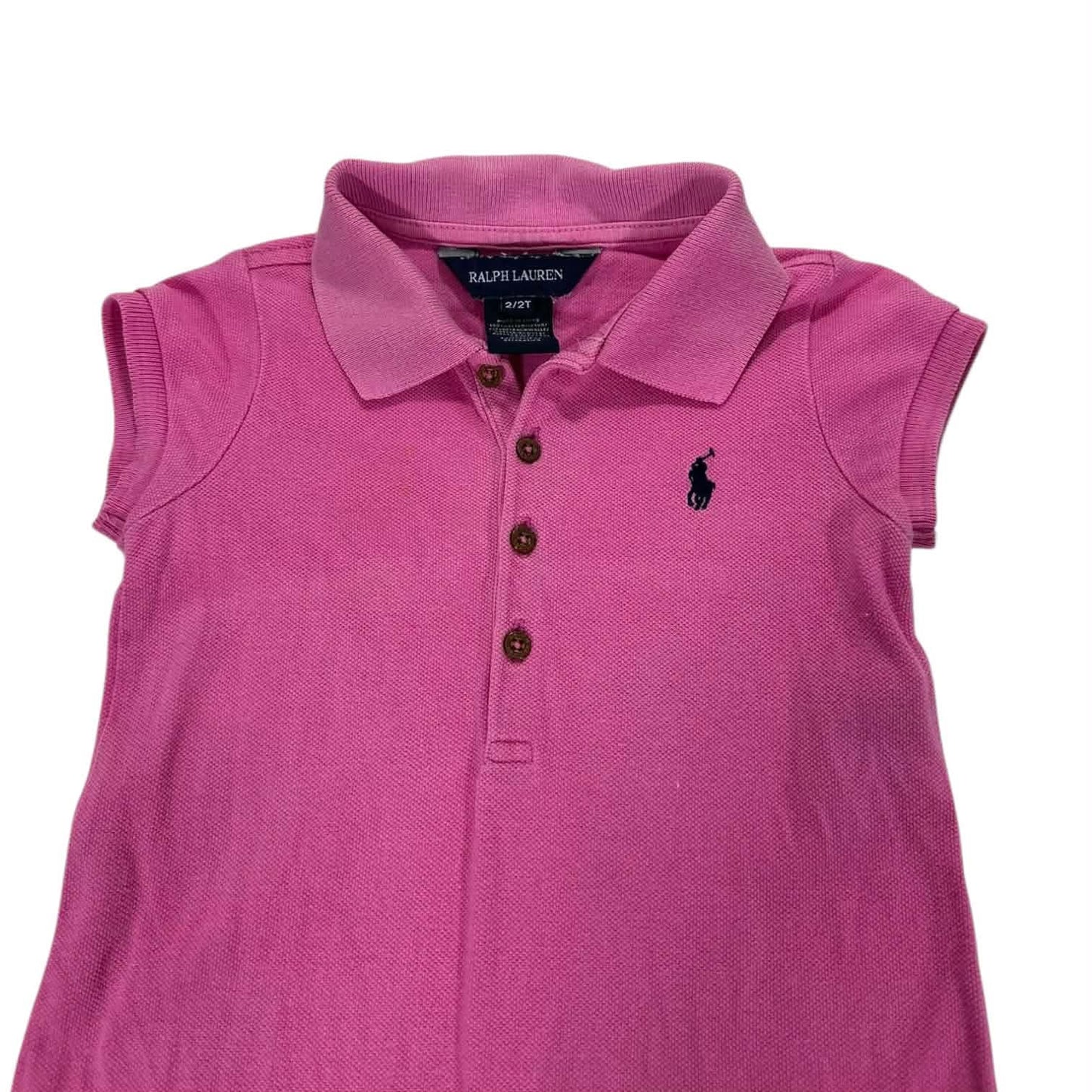 RALPH LAUREN PINK BABY POLO DRESS (2T)