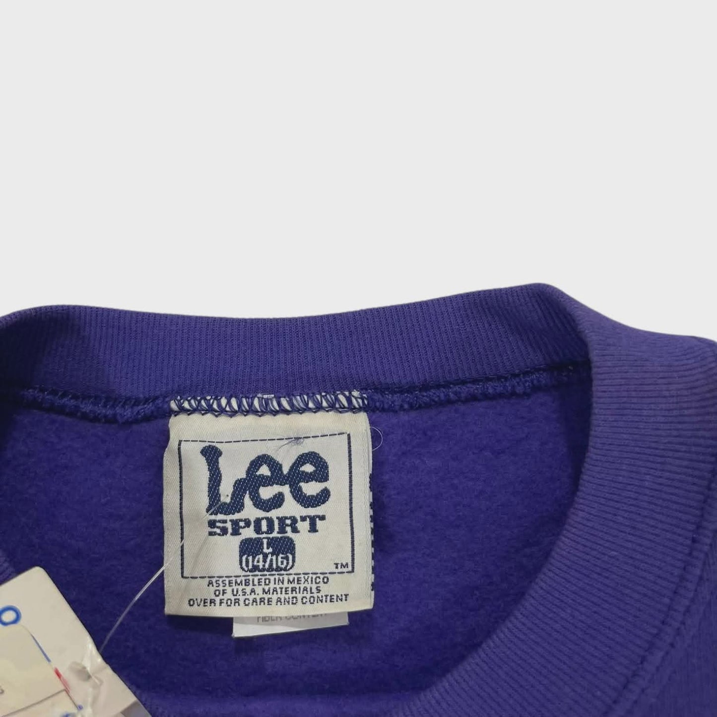 VINTAGE LEE PURPLE LOS ANGELES LAKERS CREWNECK SWEATSHIRT (M)
