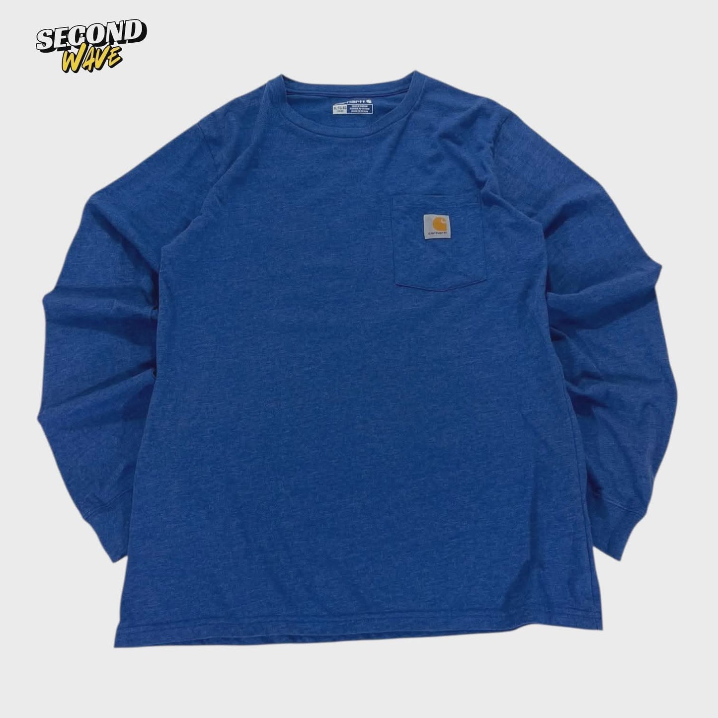 CARHARTT BLUE LONG SLEEVE SHIRT (L)