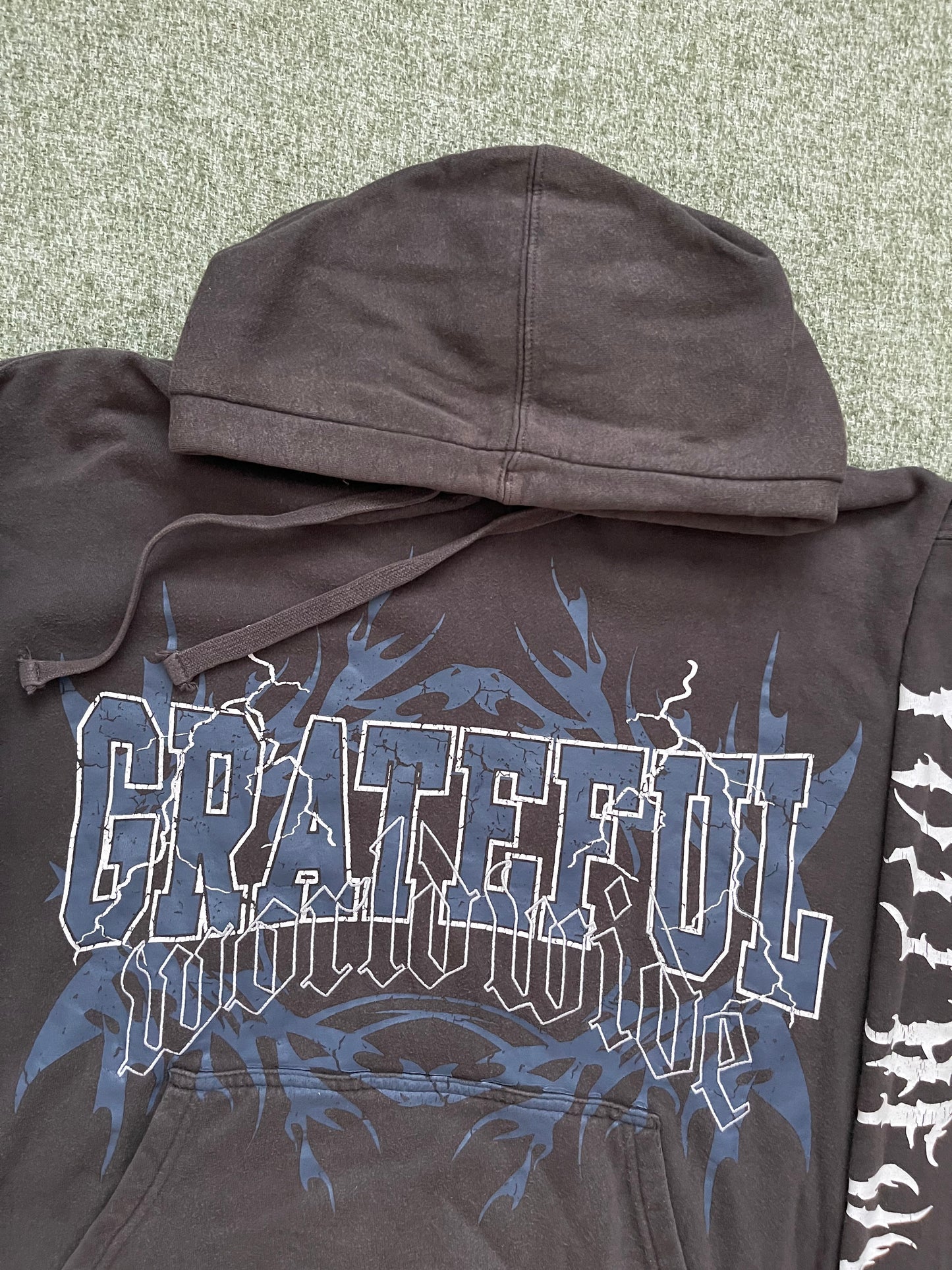 Y2K GRATEFUL ABSENT HOODIE (M)