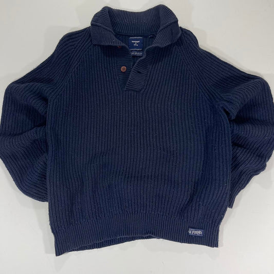 VINTAGE SUPERDRY COLLARED JUMPER (L)