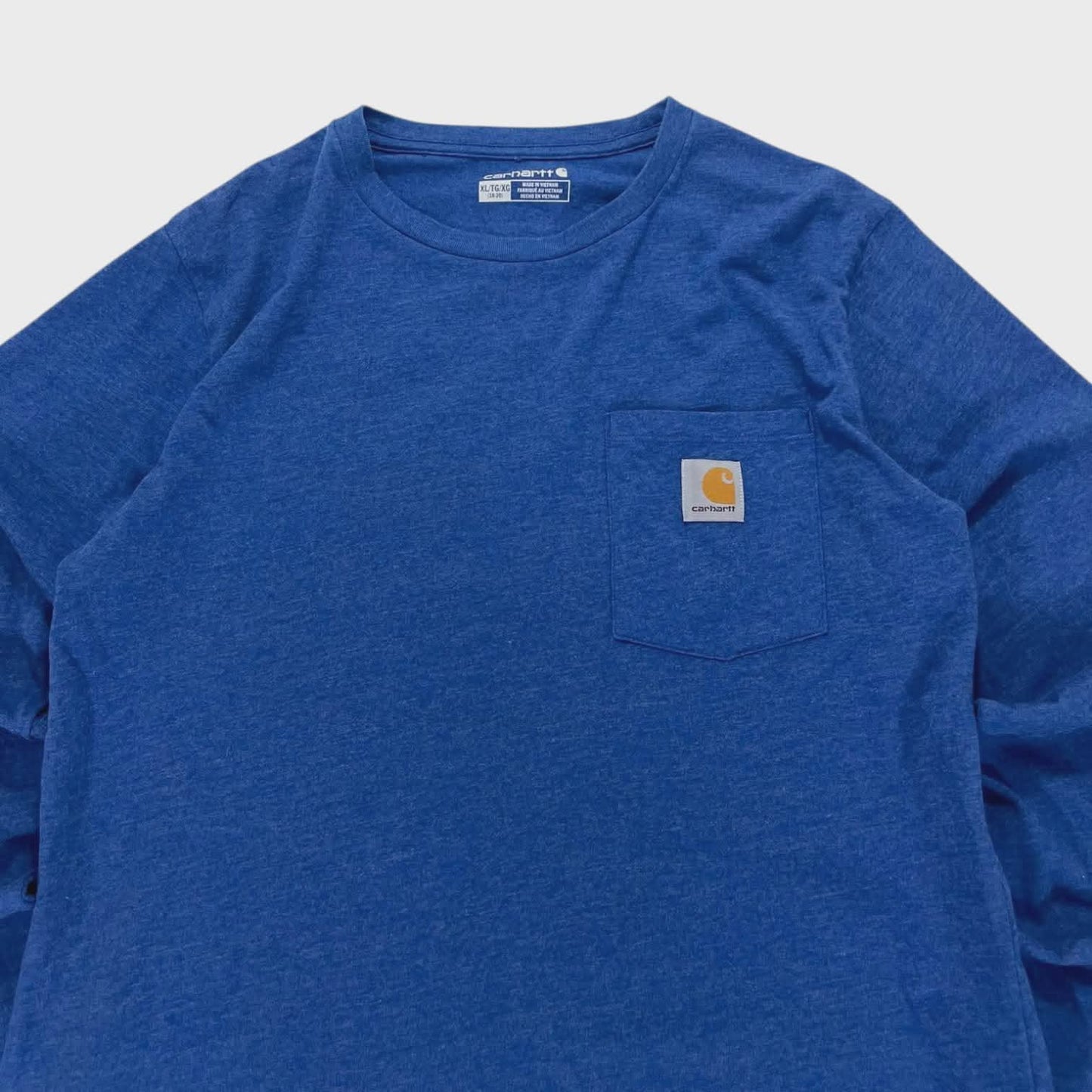CARHARTT BLUE LONG SLEEVE SHIRT (L)