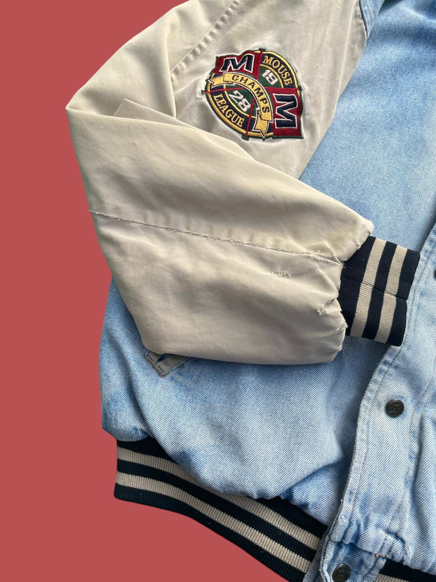 VINTAGE MICKEY DENIM JACKET (M)