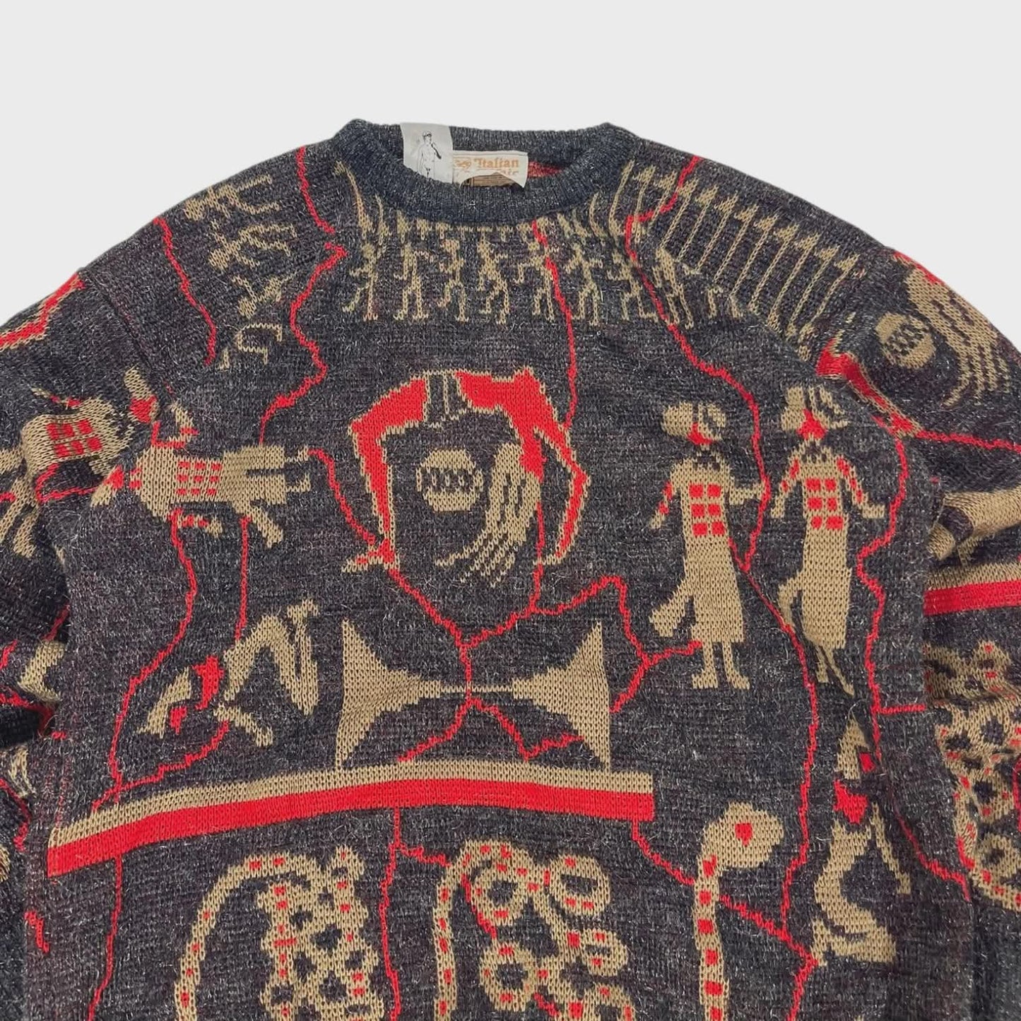 ITALIAN AFFAIR MULTI COLOURED SWEATER (L)