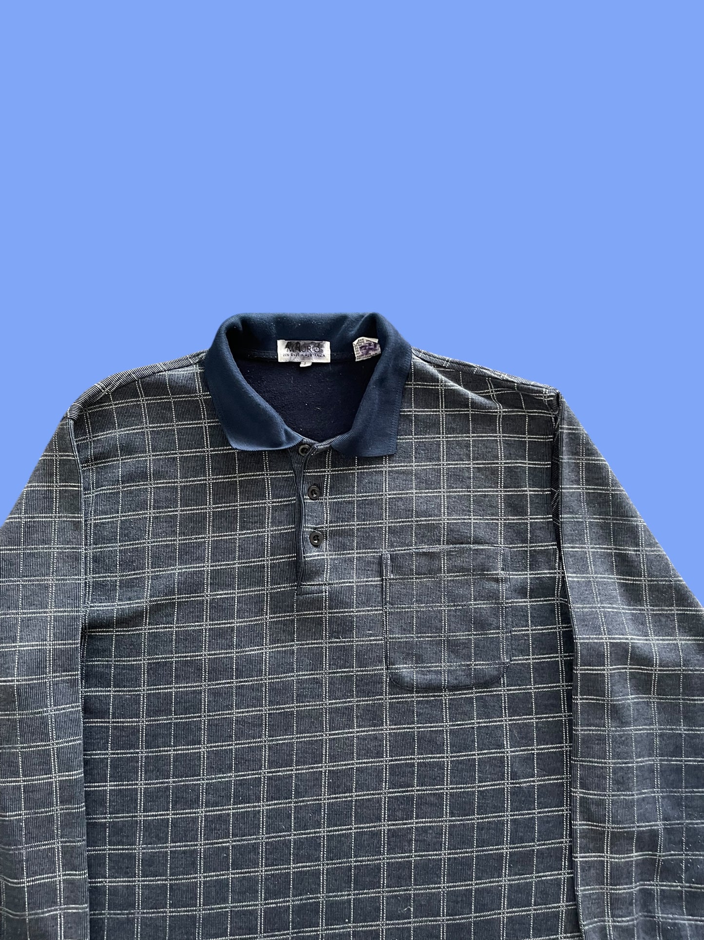 VINTAGE MAURIO MADE IN AUS LONGSLEEVE POLO (M)