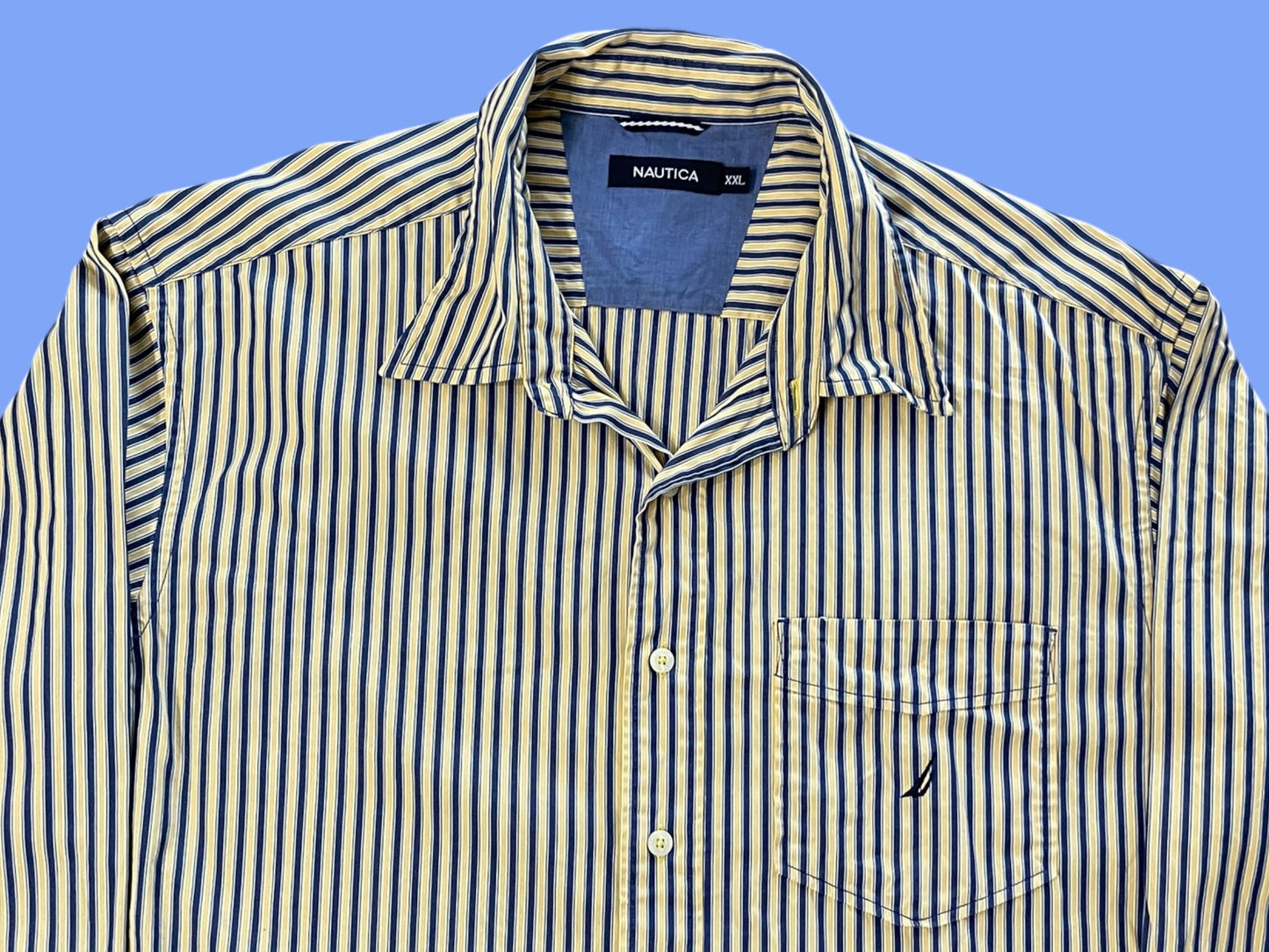 VINTAGE NAUTICA POLO SHIRT LONG SLEEVE (XL)