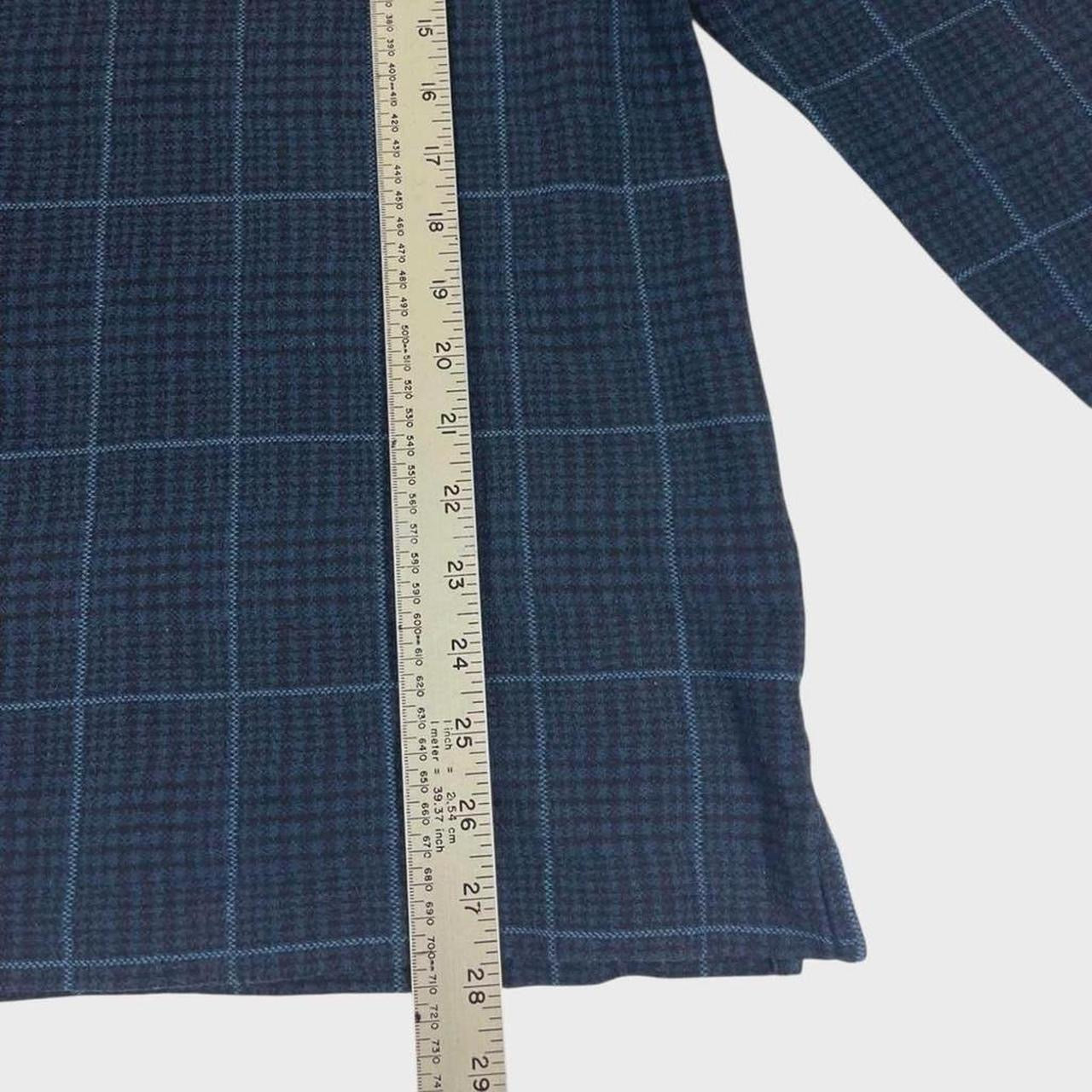 VINTAGE HAGGAR PLAID LONG SLEEVE POLO SHIRT (M)