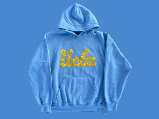 VINTAGE EMBROIDERED UCLA HOODIE (M)