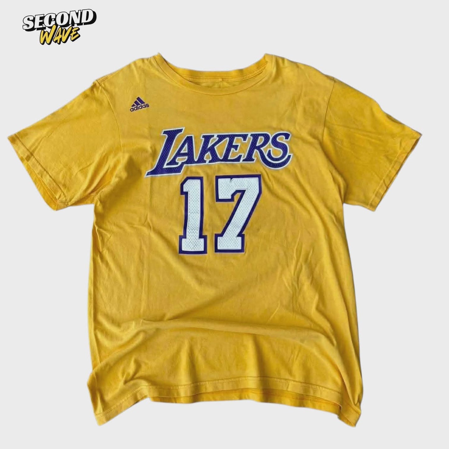 ADIDAS YELLOW LAKERS JERSEY (M)