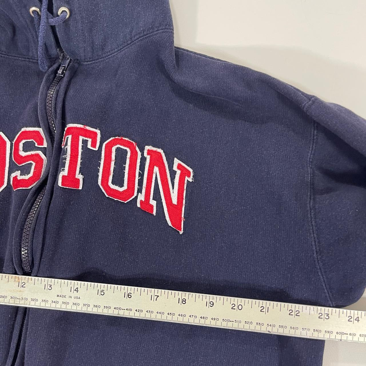 VINTAGE BOSTON ZIP UP HOODIE (M)