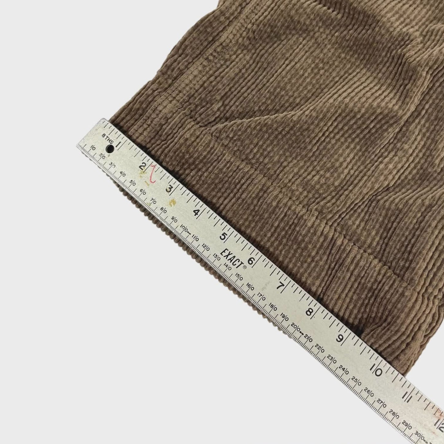 GLASSONS BROWN CORDUROY WIDE LEG TROUSERS (UK10)
