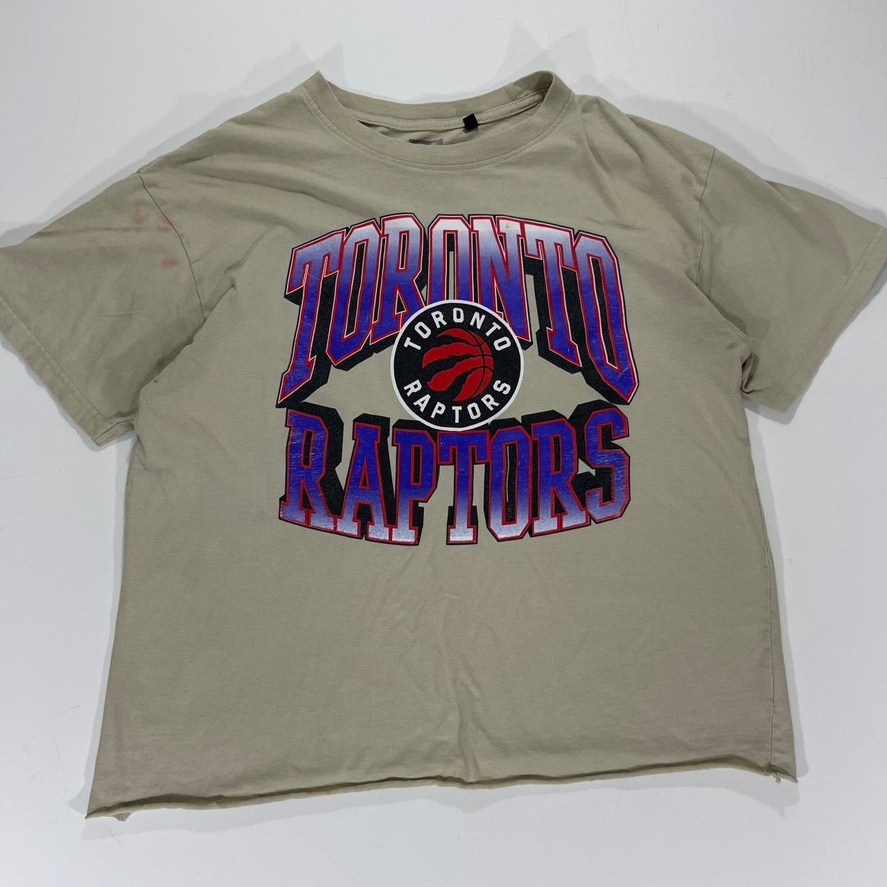 CROPPED NBA TORONTO RAPTORS CREAM T-SHIRT (M)