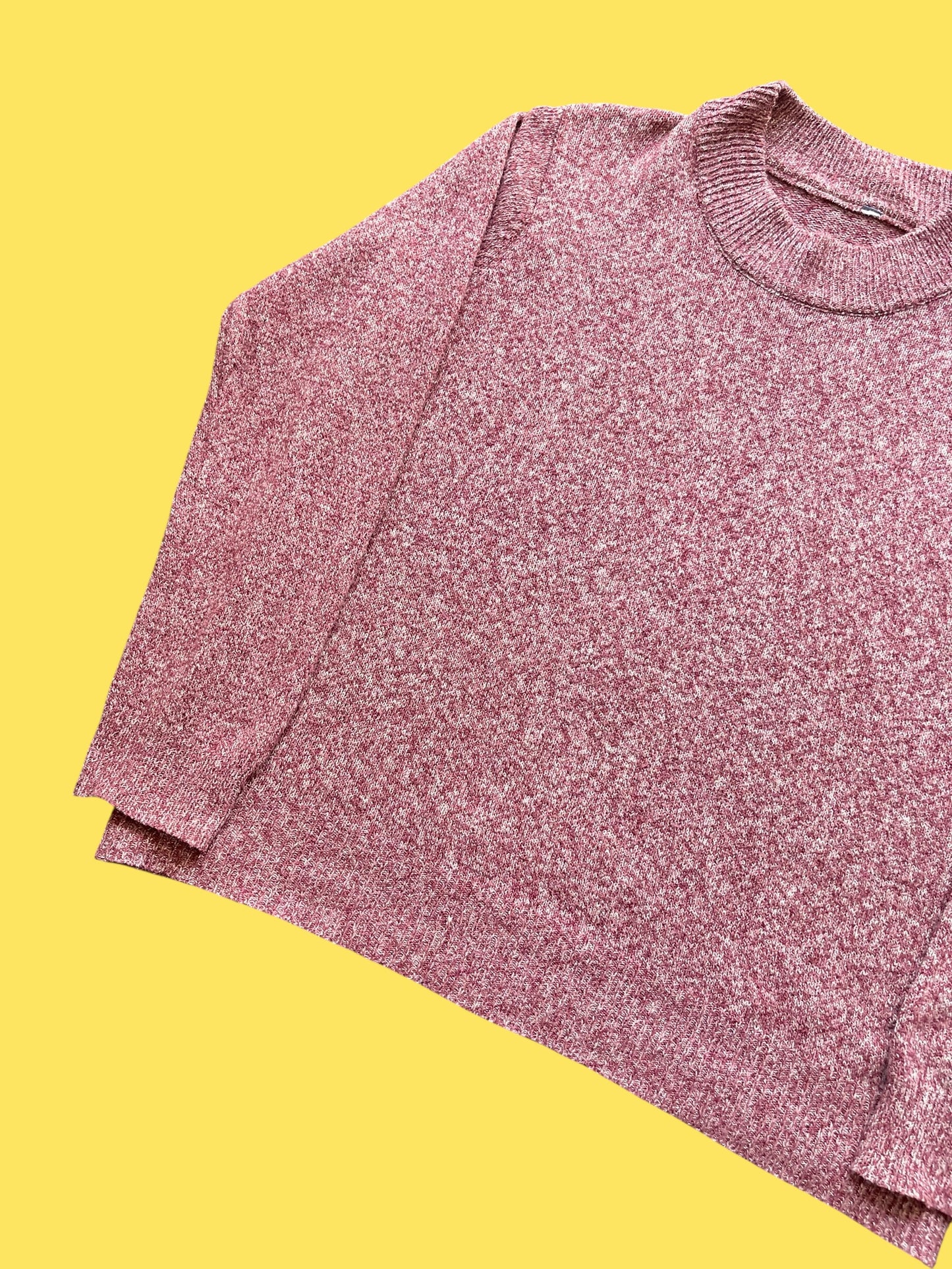 Y2K POLYESTER SWEATER ( L)