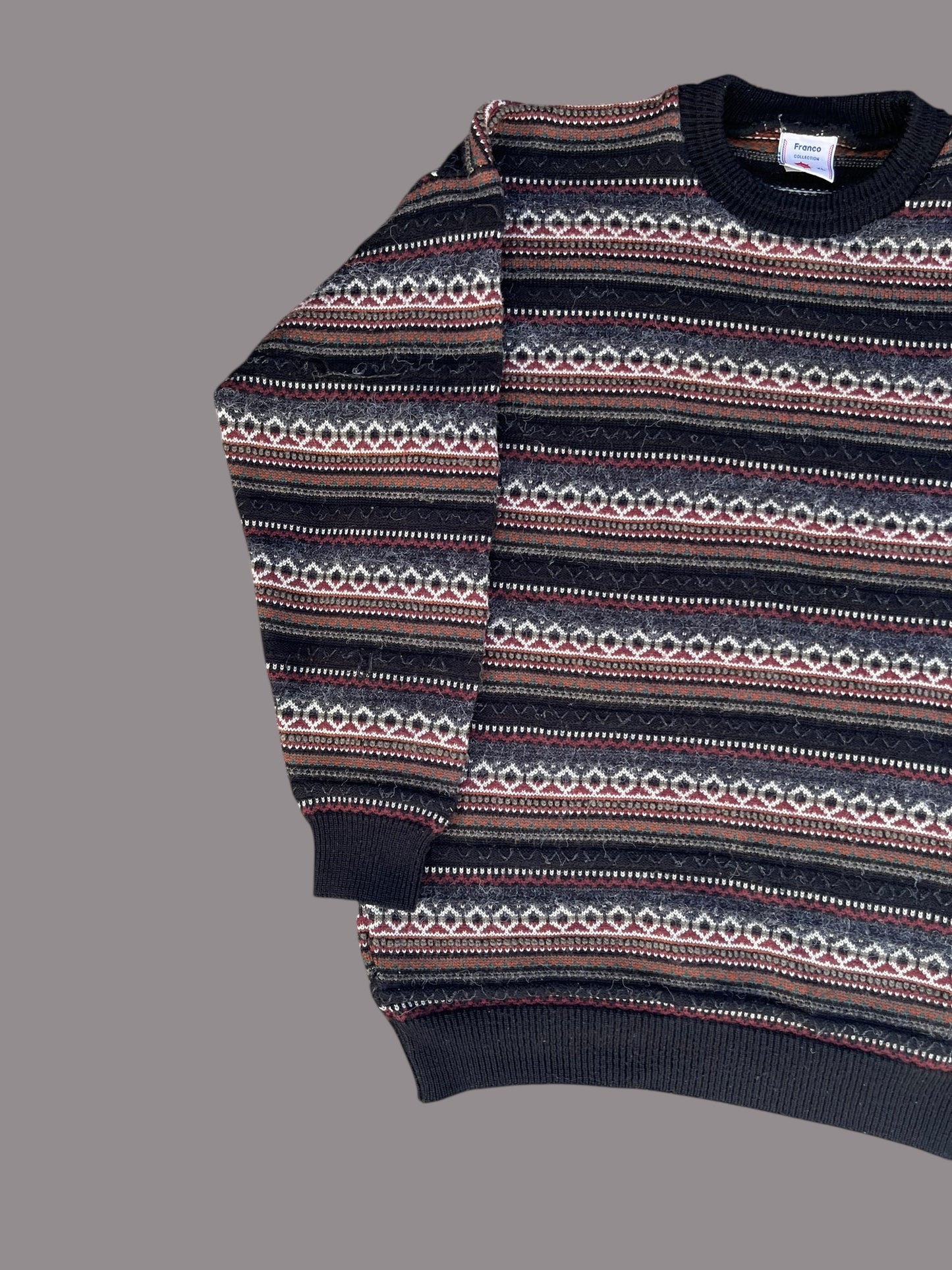 VINTAGE FRANCO COLLECTION COOGI VIBES SWEATER (L TO XL)