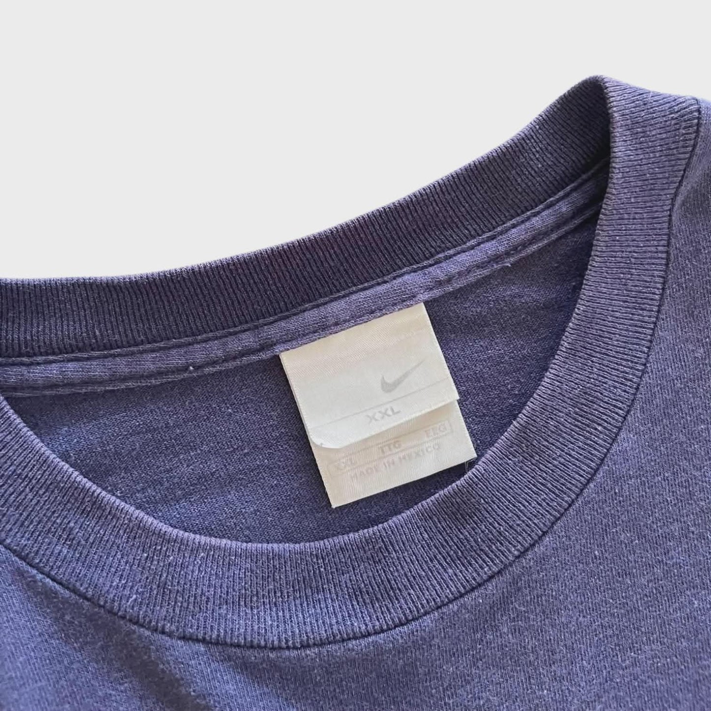 VINTAGE NIKE BLUE COTTON T-SHIRT (XXL)