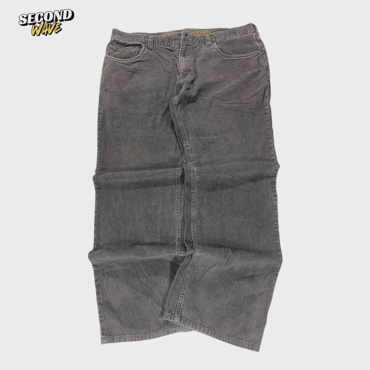 DENVER HAYES GREY CORDUROY PANTS (38)