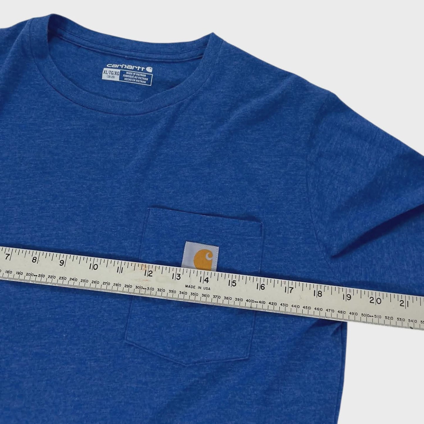 CARHARTT BLUE LONG SLEEVE SHIRT (L)