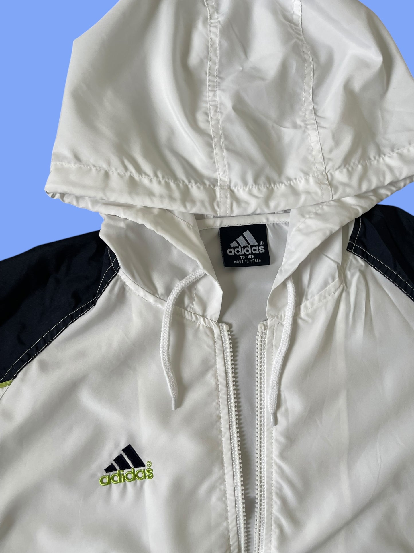 VINTAGE ADIDAS HOODED ZIP (M)