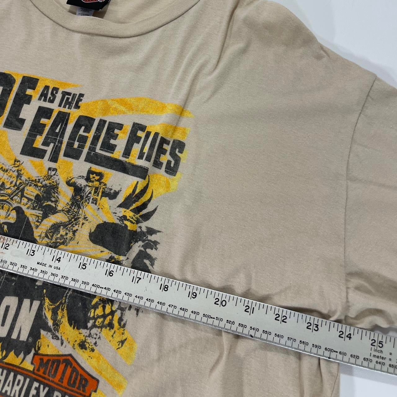 VINTAGE HARLEY DAVIDSON TAN GRAPHIC TEE (XL)