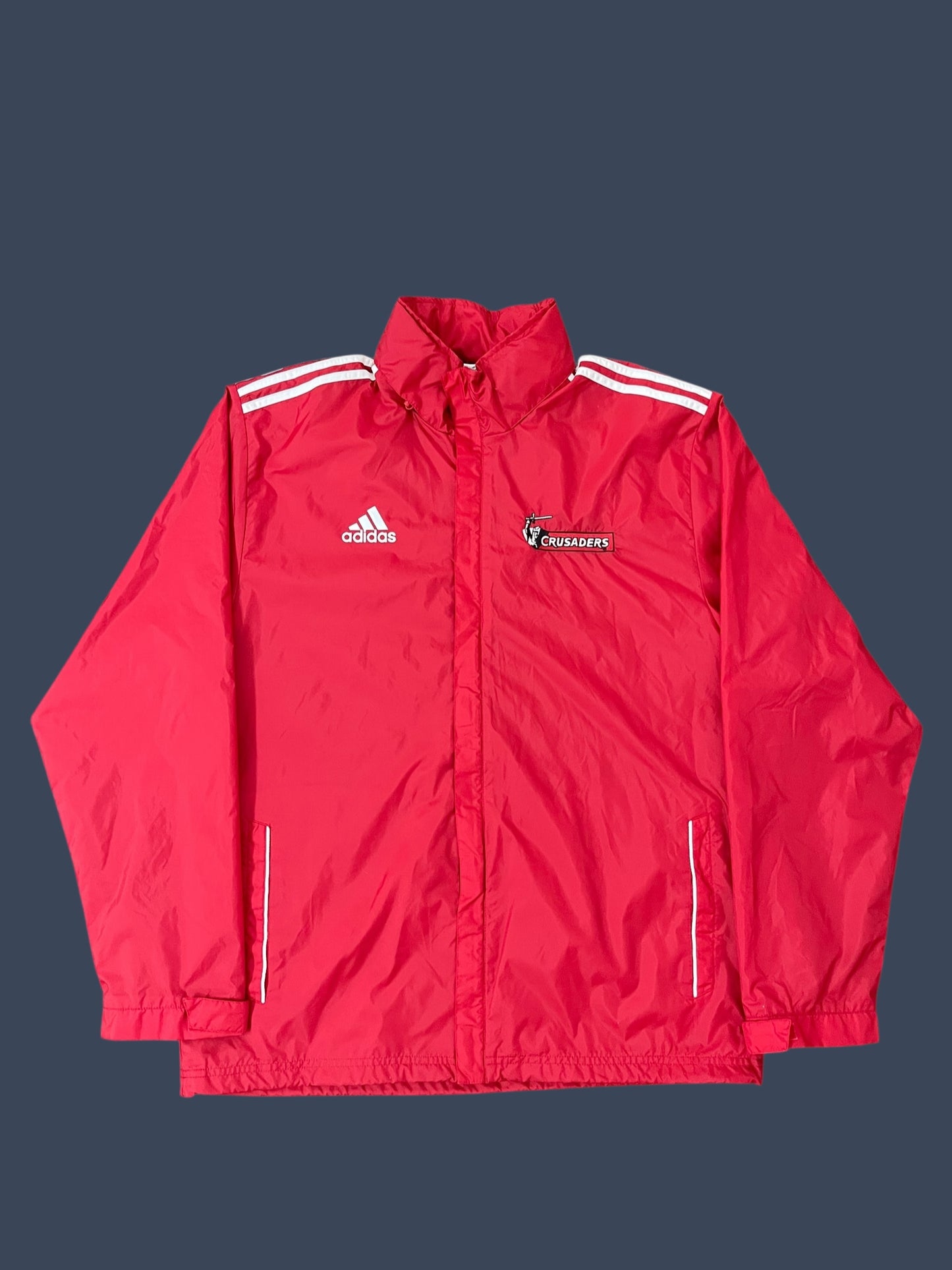 ADIDAS CRUSADERS WINDBREAKER JACKET PACKABLE HOOD ( L TO XL)
