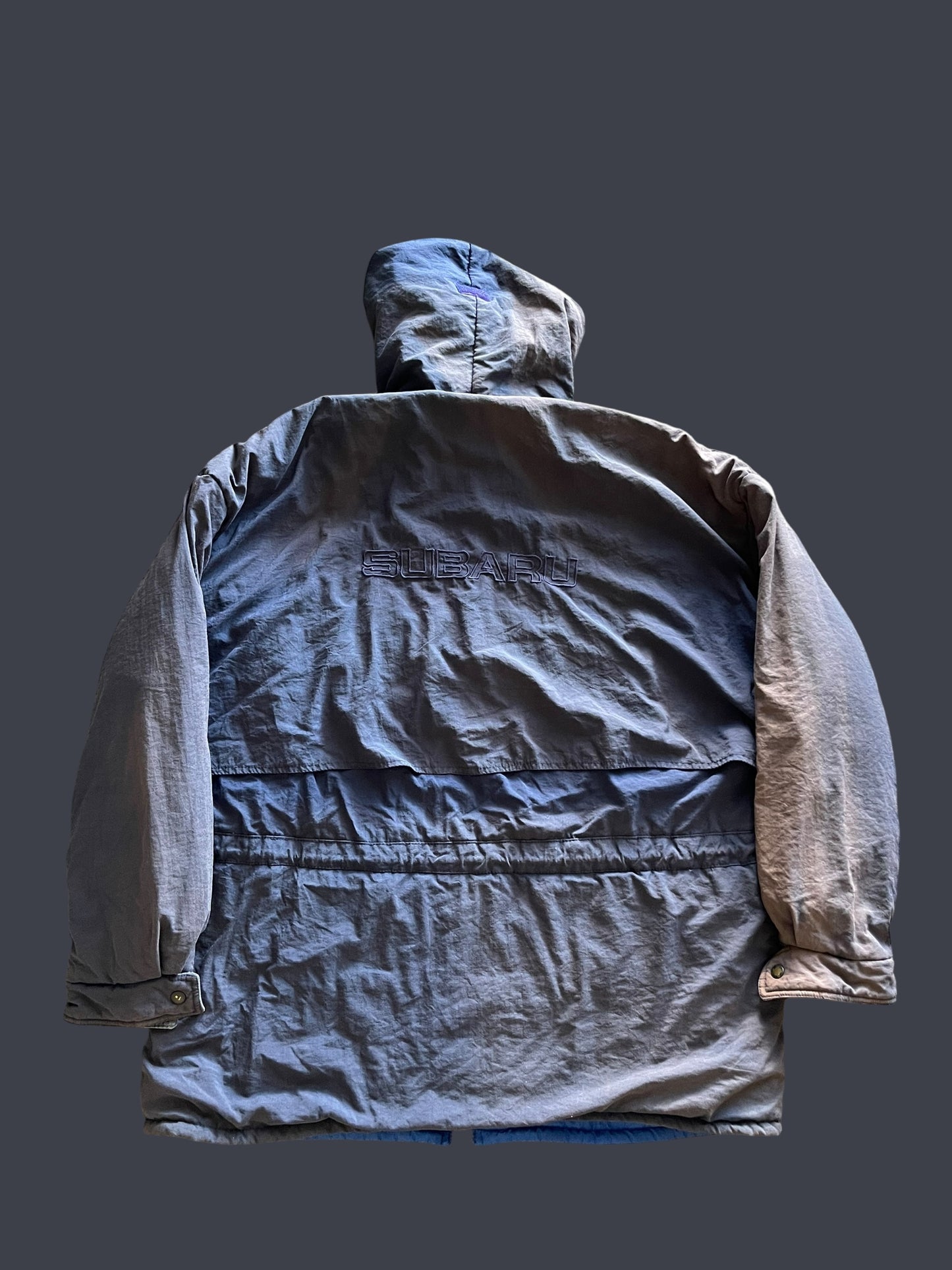 SICK VINTAGE FADING DISCOLOUR SUBARU JACKET (XL)
