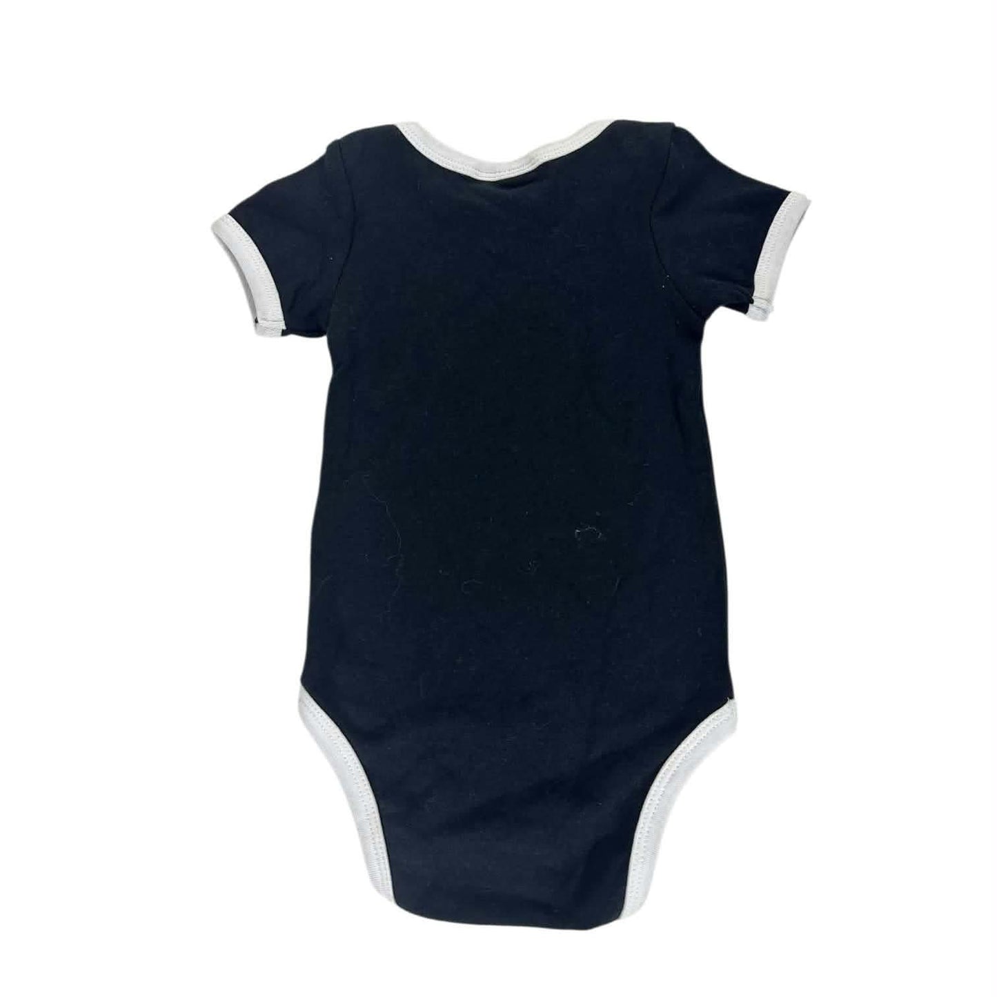 ALL BLACKS BLACK BABY ONESIE (6-12 MONTHS)