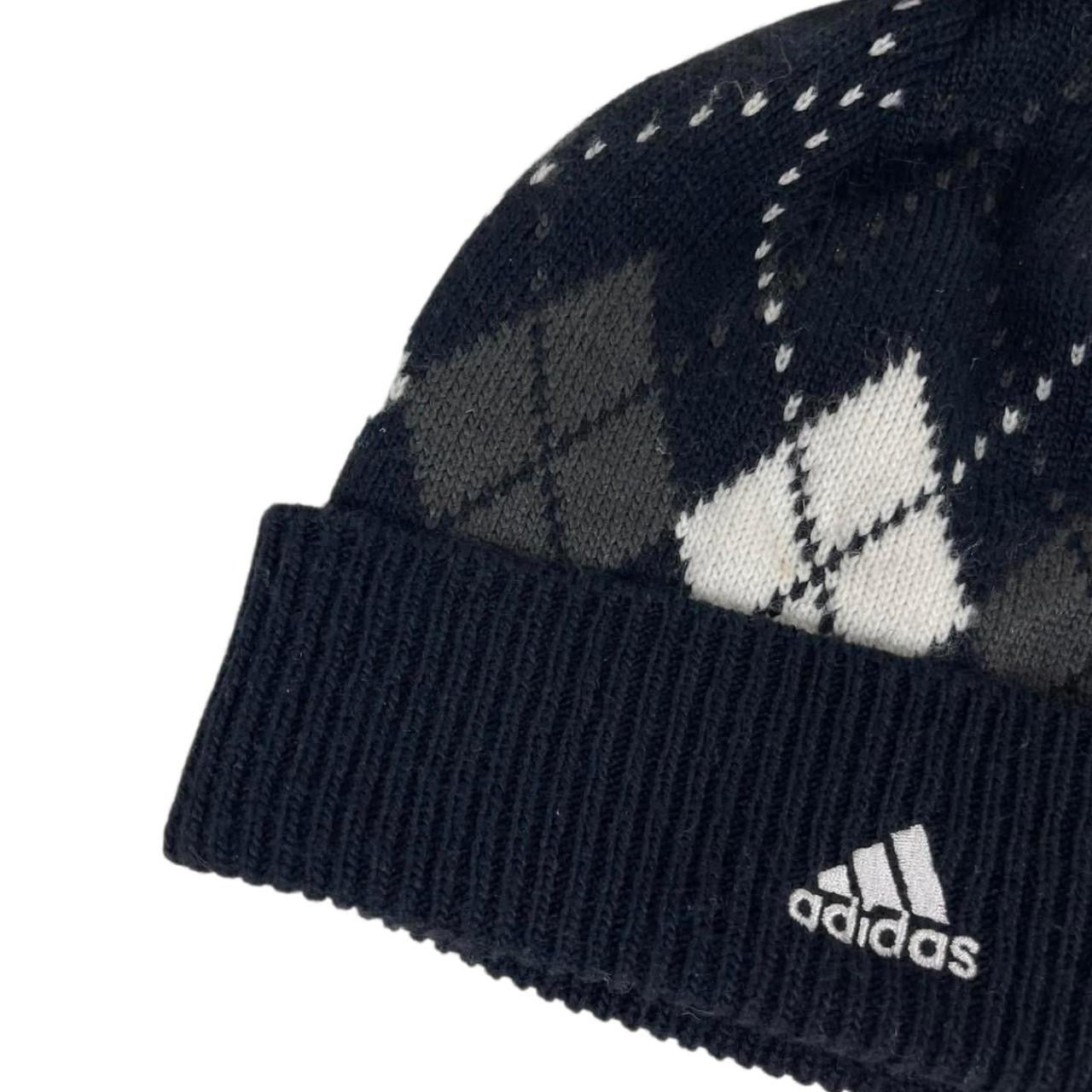 ADIDAS SAMPLE BLACK ARGYLE KNIT BEANIE (OSFA)