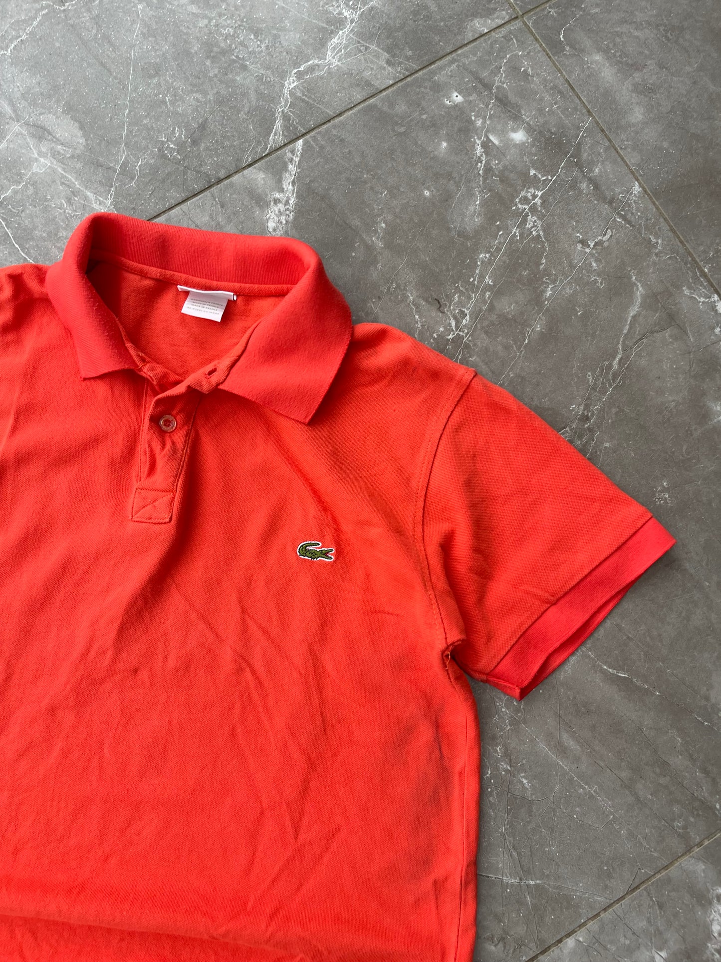Lacoste Orange Polo Shirt (M/L)
