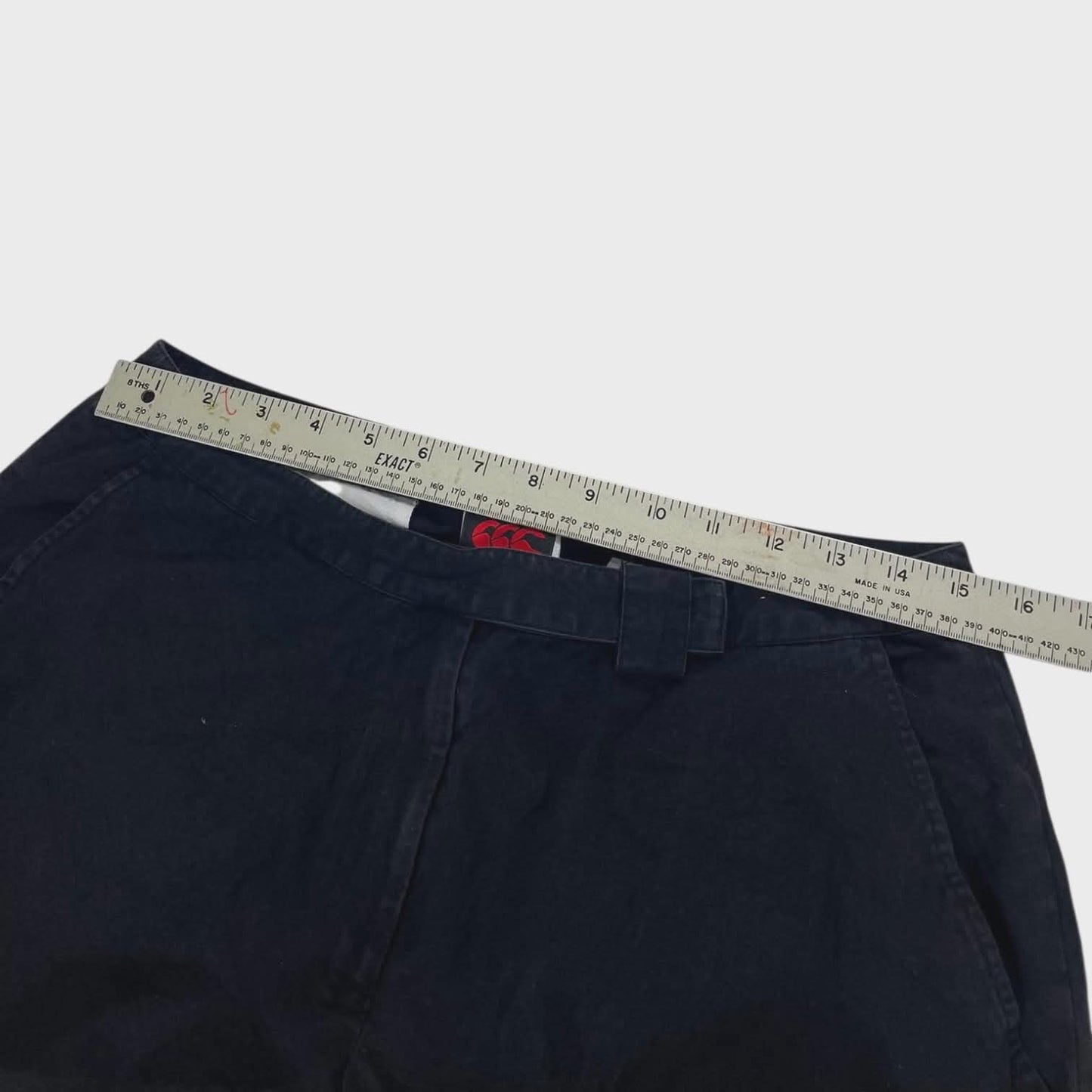 VINTAGE CCC BLACK BAGGY WIDE LEG TROUSERS (14)