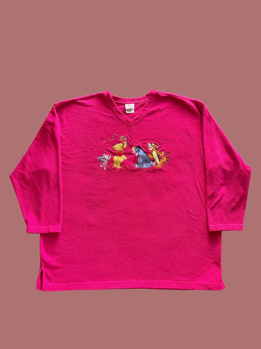 VINTAGE DISNEY EMBROIDERED FLEECE (XXL)