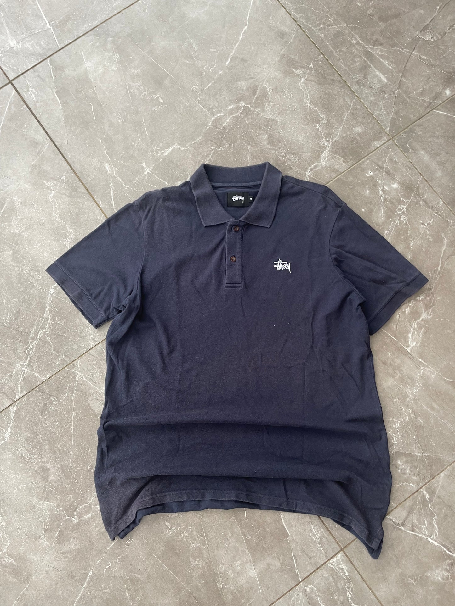 Y2K STUSSY POLO SHIRT (M/L)
