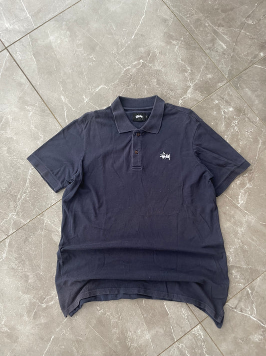 Y2K STUSSY POLO SHIRT (M/L)