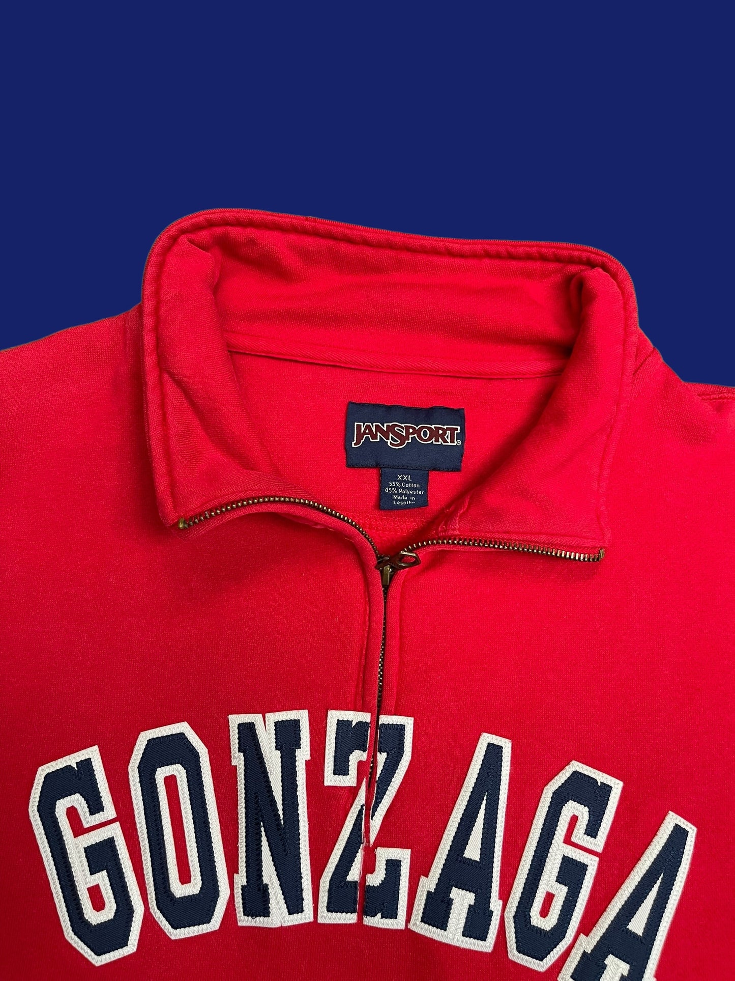 VINTAGE GONZAGA QUARTERZIP (XXL)