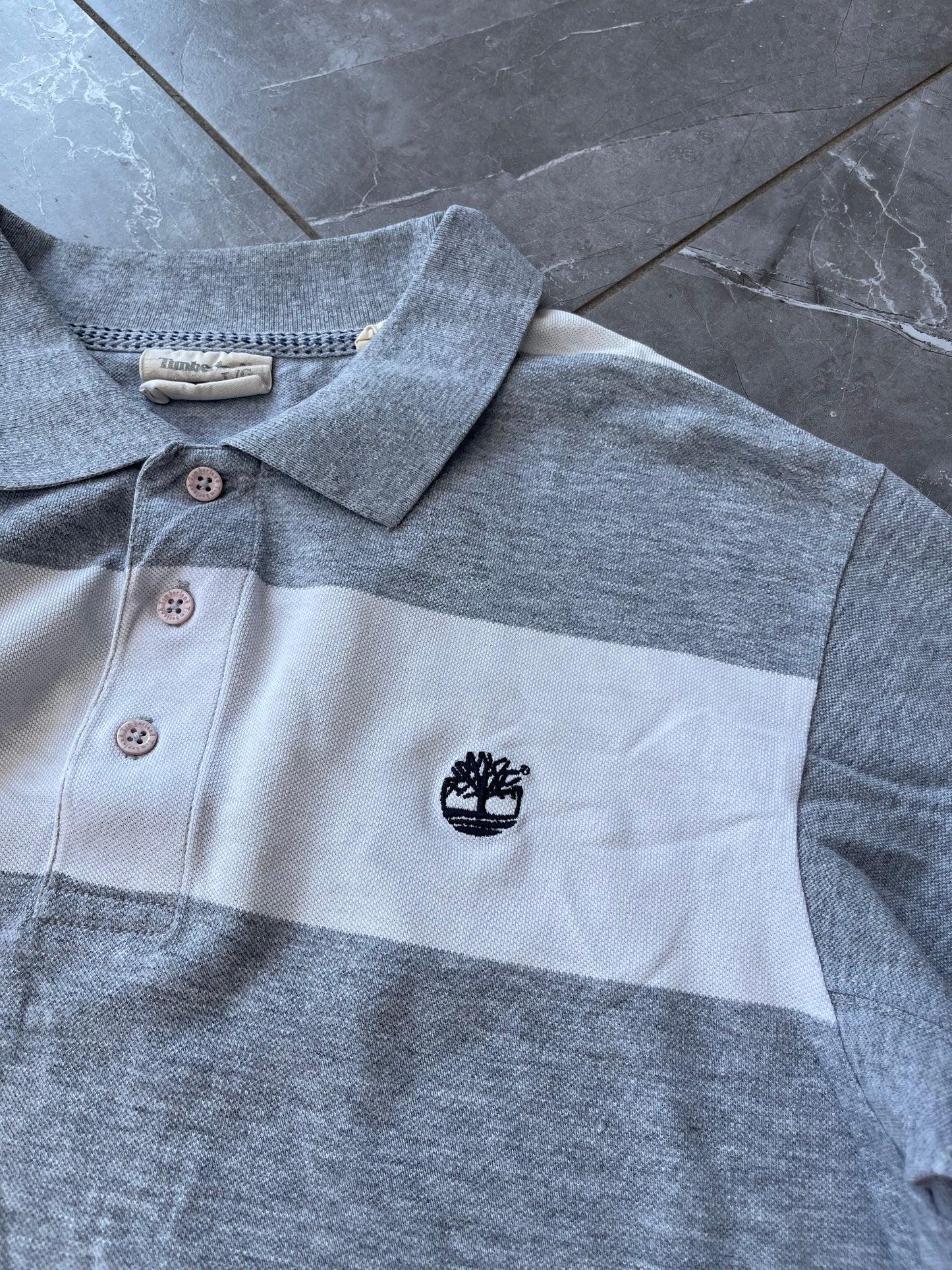 VINTAGE TIMBERLAND POLO SHIRT (L)