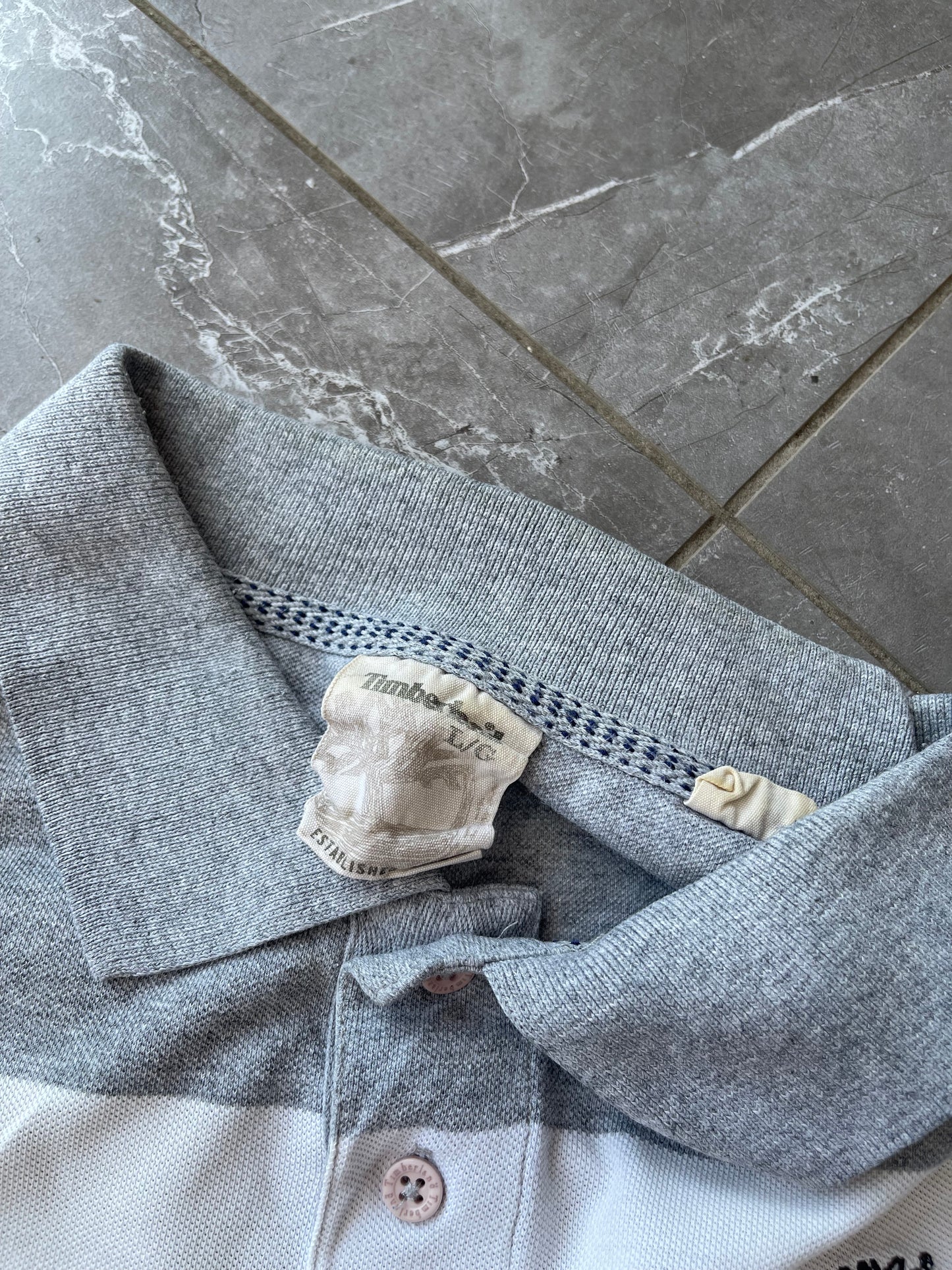 VINTAGE TIMBERLAND POLO SHIRT (L)