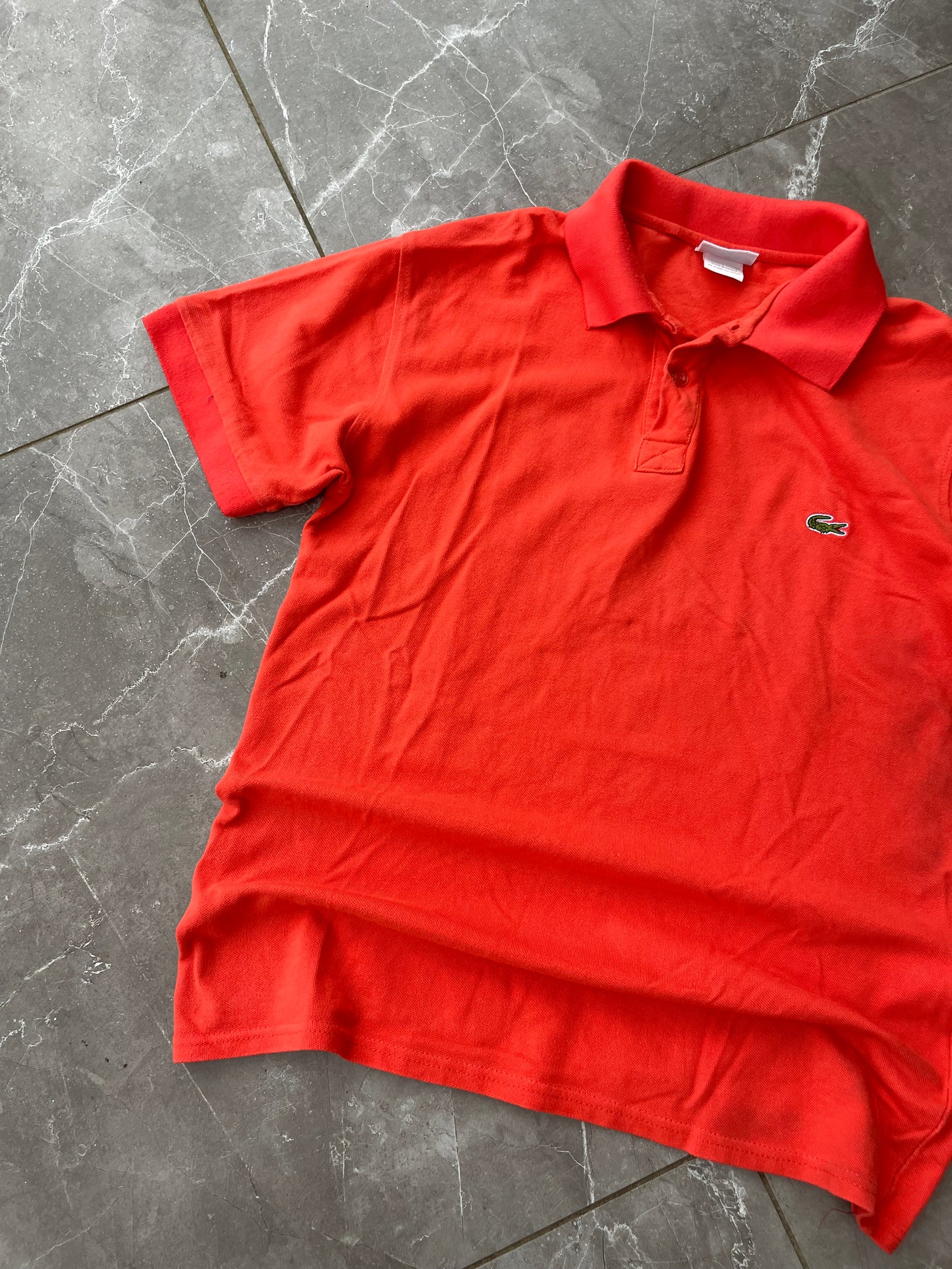 Lacoste Orange Polo Shirt (M/L)