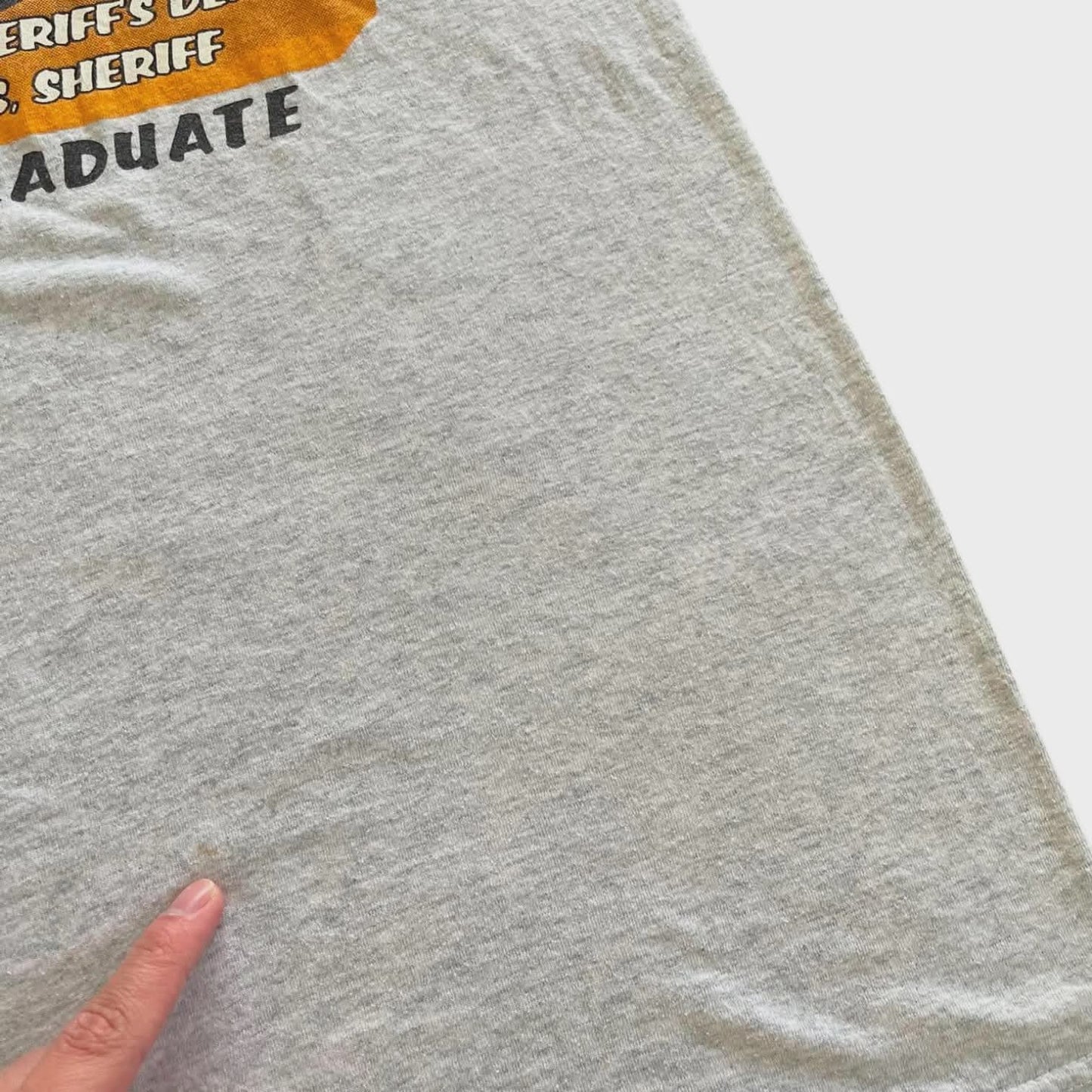 90S DARE TO RESIST DEUGS AND VIOLENCE GREY T-SHIRT (M)